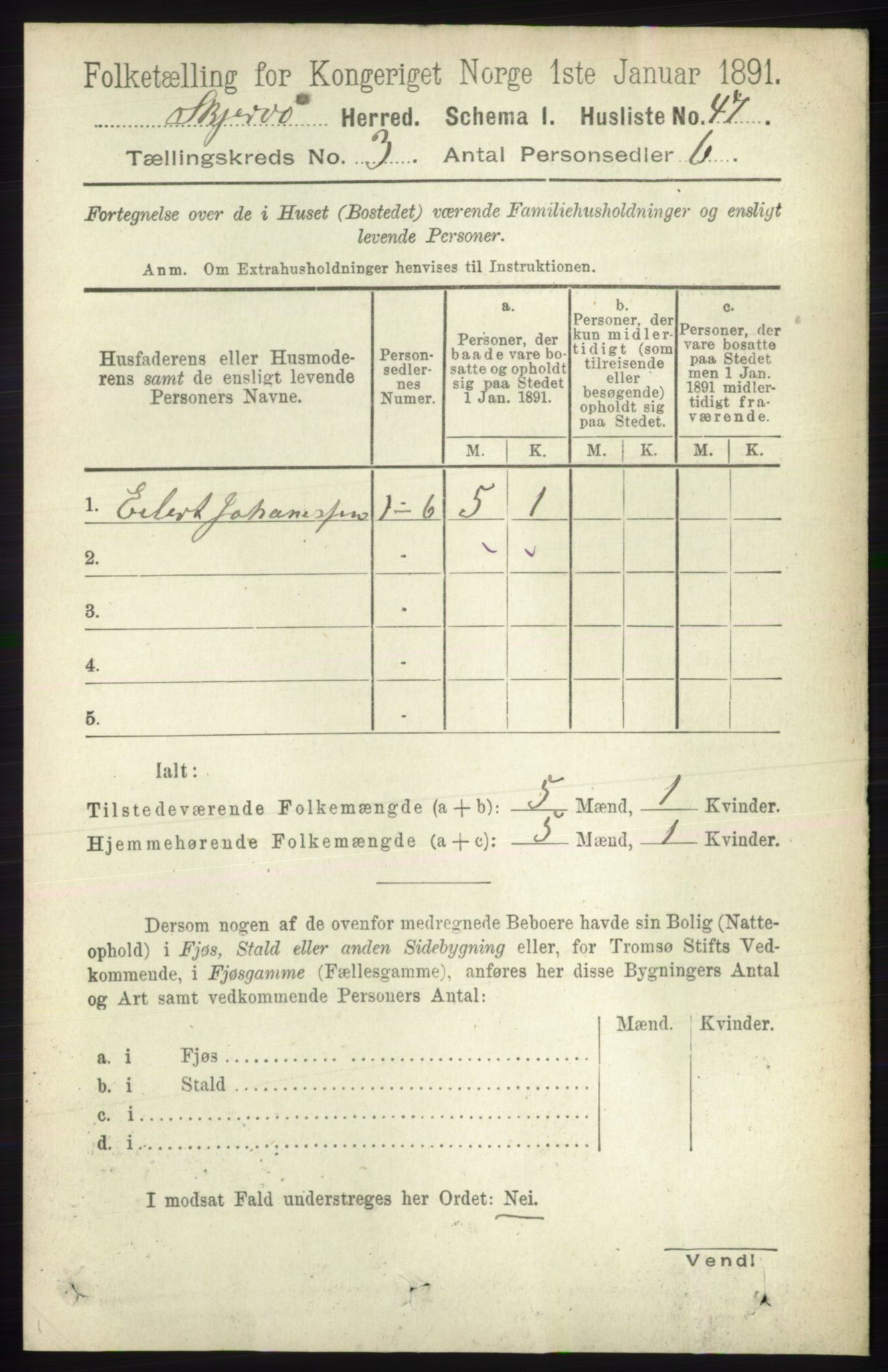 RA, 1891 census for 1941 Skjervøy, 1891, p. 1841
