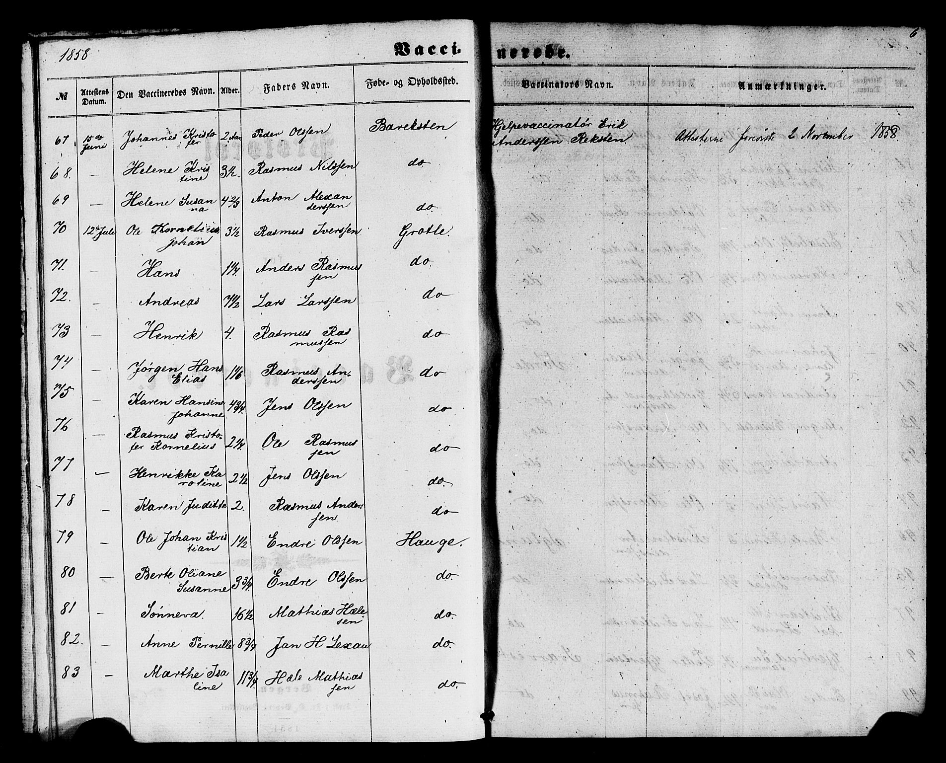 Kinn sokneprestembete, SAB/A-80801/H/Haa/Haaa/L0017: Parish register (official) no. A 17, 1858-1867, p. 6