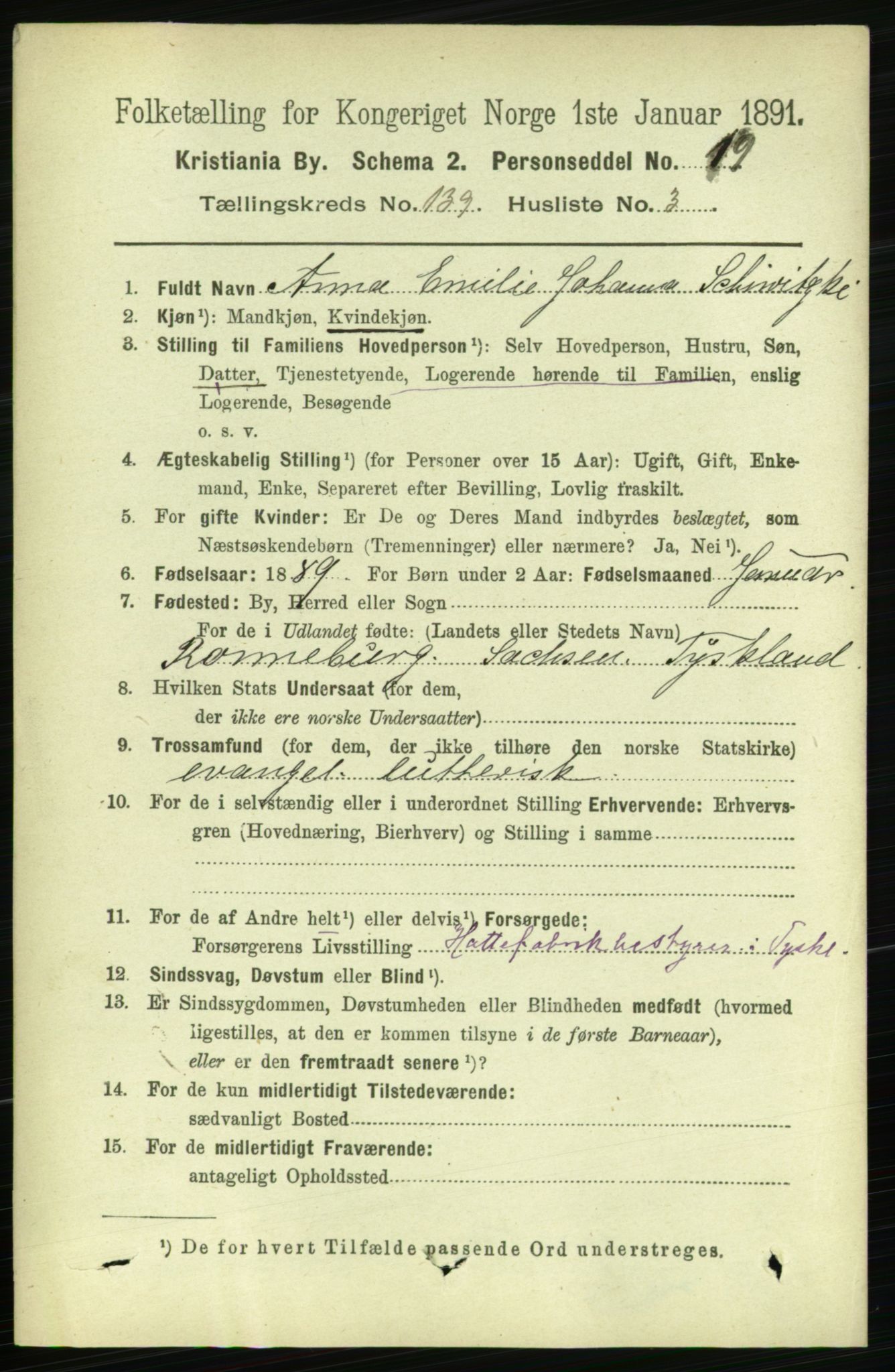 RA, 1891 census for 0301 Kristiania, 1891, p. 77142
