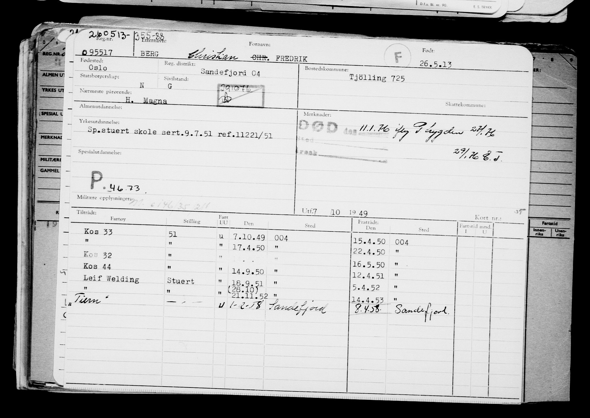 Direktoratet for sjømenn, AV/RA-S-3545/G/Gb/L0112: Hovedkort, 1913, p. 842