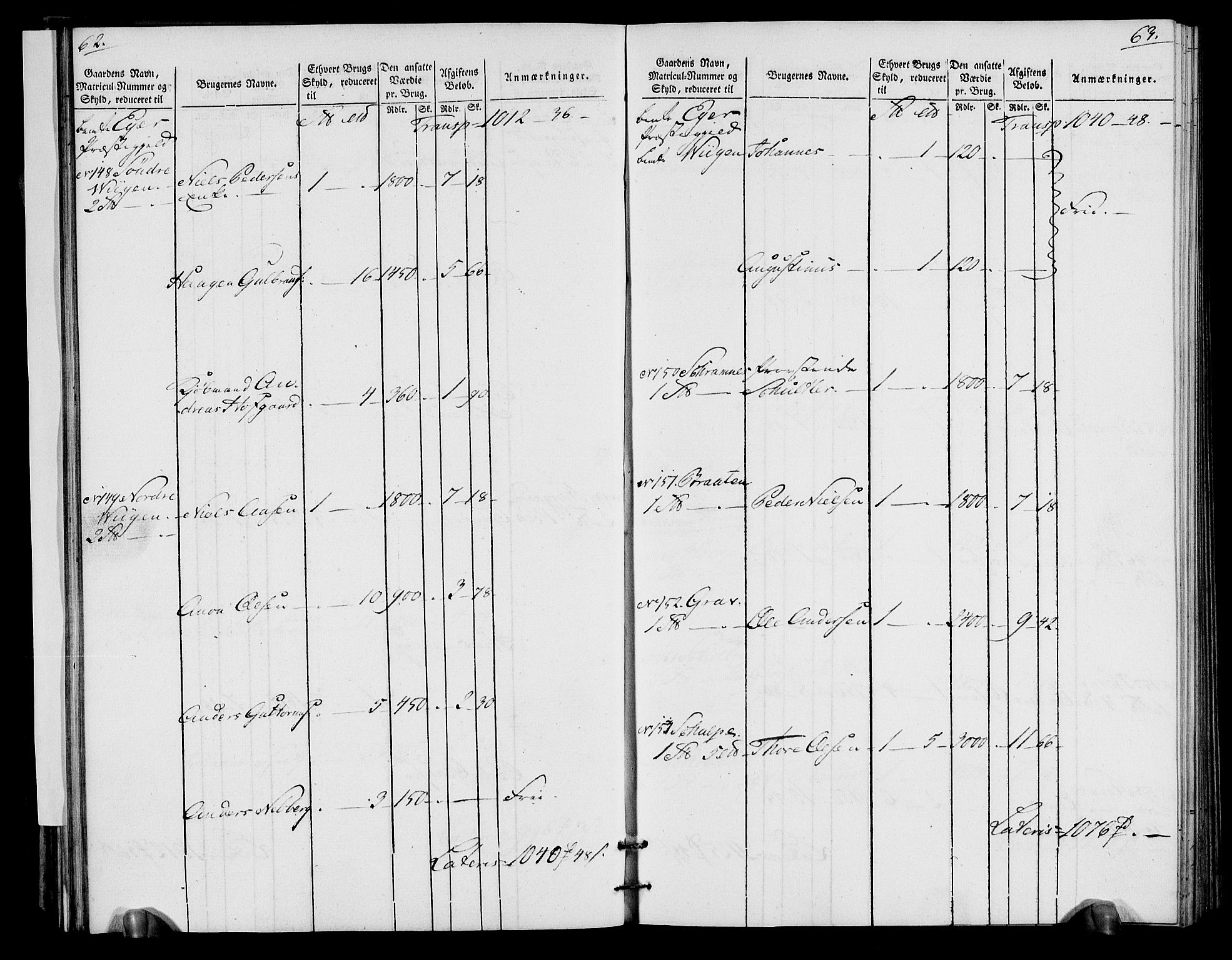 Rentekammeret inntil 1814, Realistisk ordnet avdeling, AV/RA-EA-4070/N/Ne/Nea/L0065: Buskerud fogderi. Oppebørselsregister for Eiker, Modum og Sigdal prestegjeld, 1803-1804, p. 35