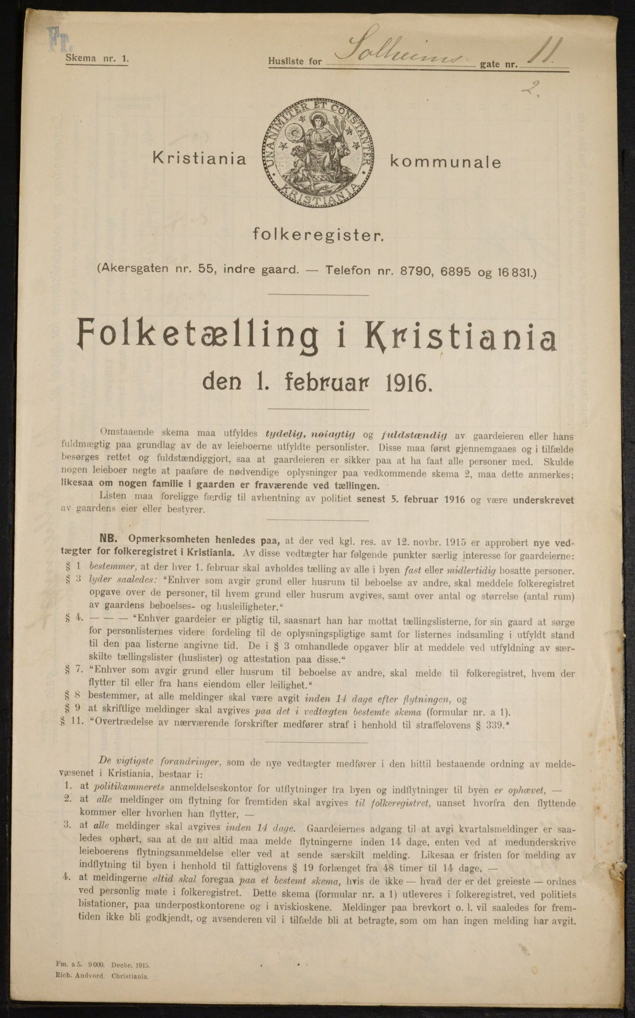 OBA, Municipal Census 1916 for Kristiania, 1916, p. 102129