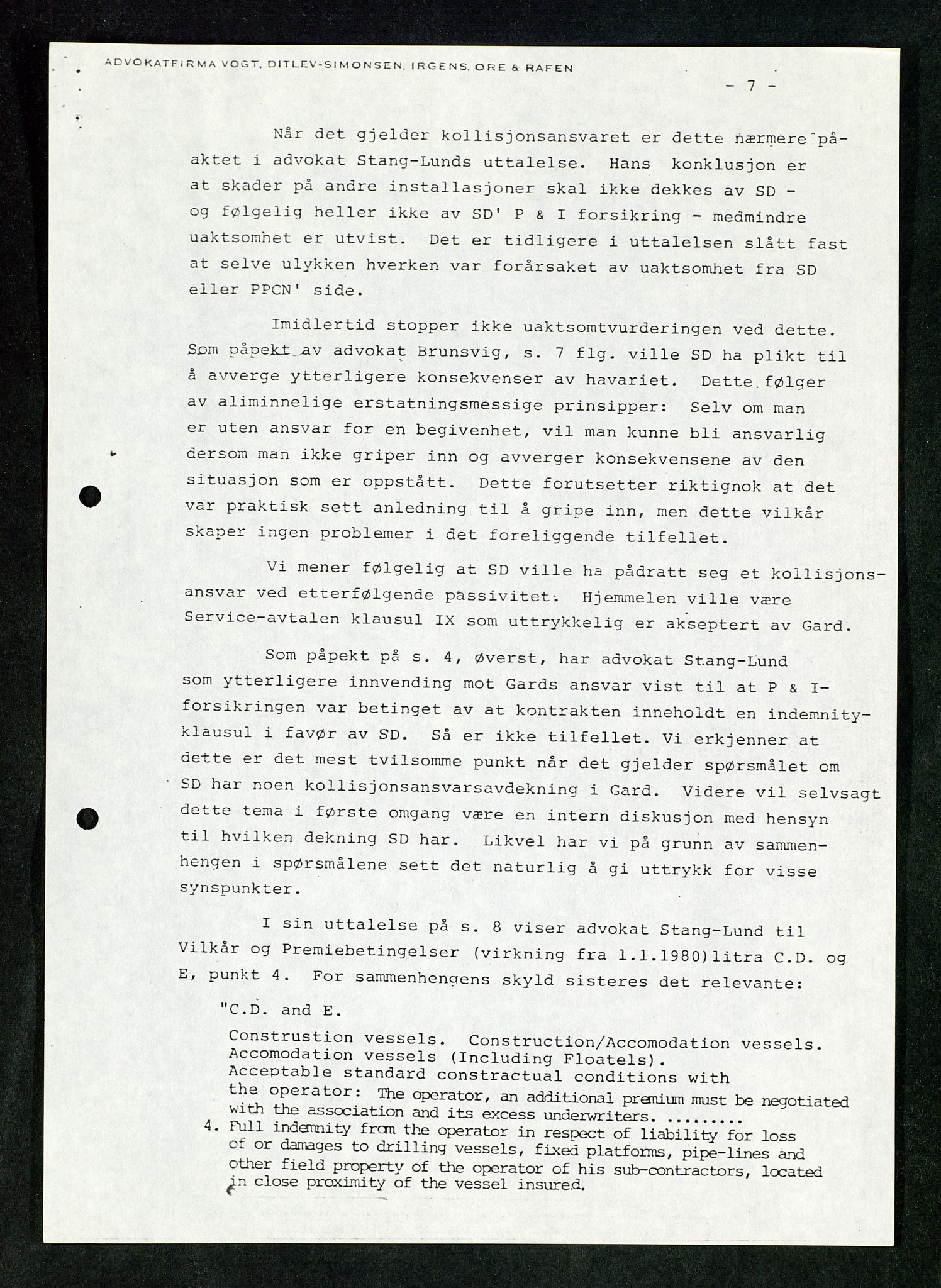 Pa 1503 - Stavanger Drilling AS, AV/SAST-A-101906/Da/L0017: Alexander L. Kielland - Saks- og korrespondansearkiv, 1981-1984, p. 140