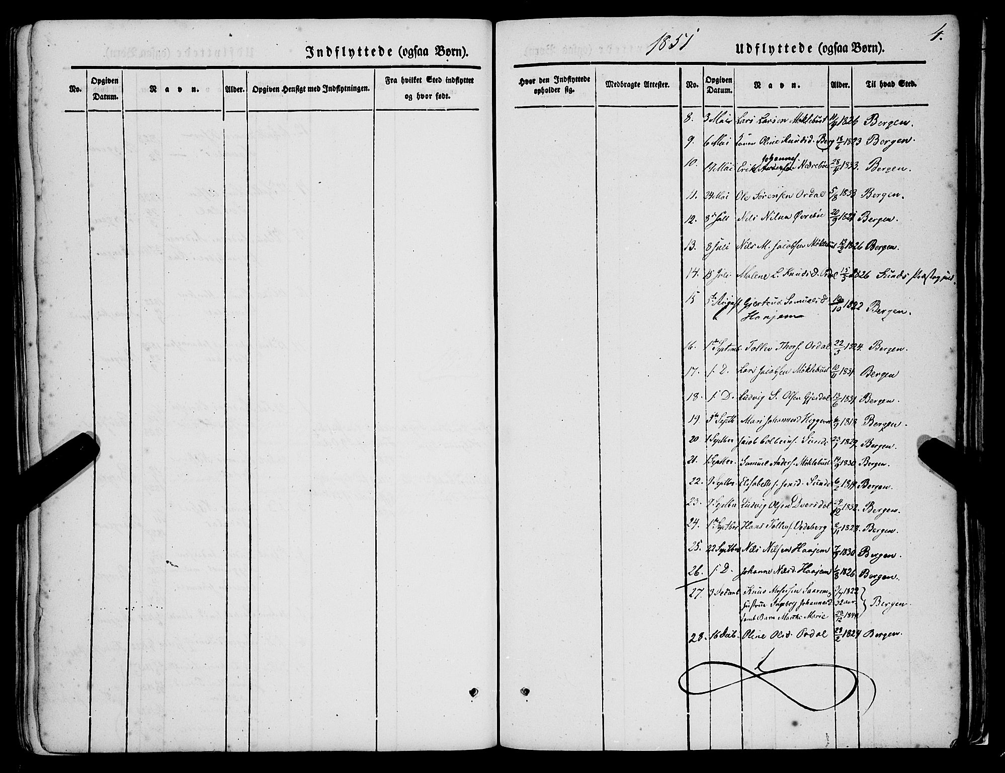 Jølster sokneprestembete, SAB/A-80701/H/Haa/Haaa/L0010: Parish register (official) no. A 10, 1847-1865, p. 4
