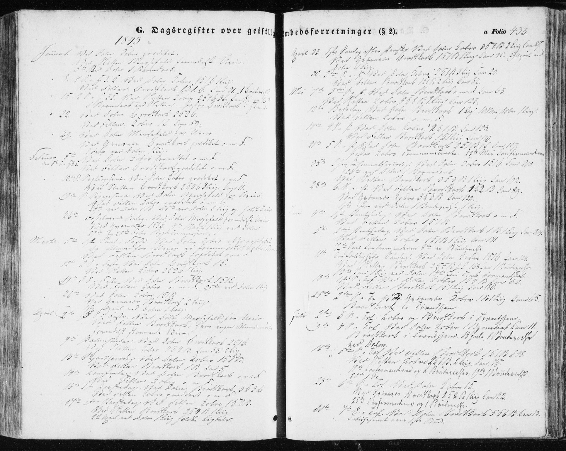 Ministerialprotokoller, klokkerbøker og fødselsregistre - Sør-Trøndelag, SAT/A-1456/634/L0529: Parish register (official) no. 634A05, 1843-1851, p. 433