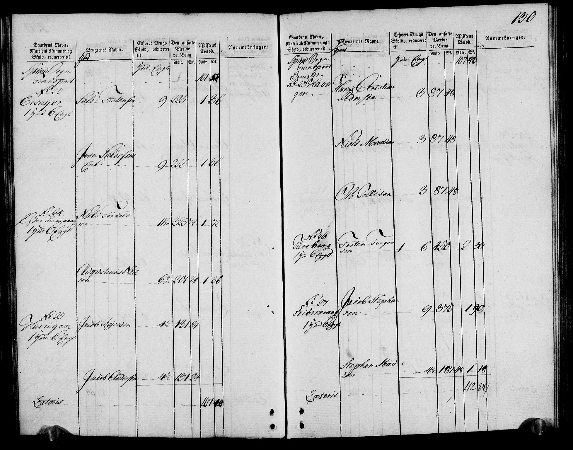 Rentekammeret inntil 1814, Realistisk ordnet avdeling, AV/RA-EA-4070/N/Ne/Nea/L0095: Lista fogderi. Oppebørselsregister, 1803-1804, p. 135