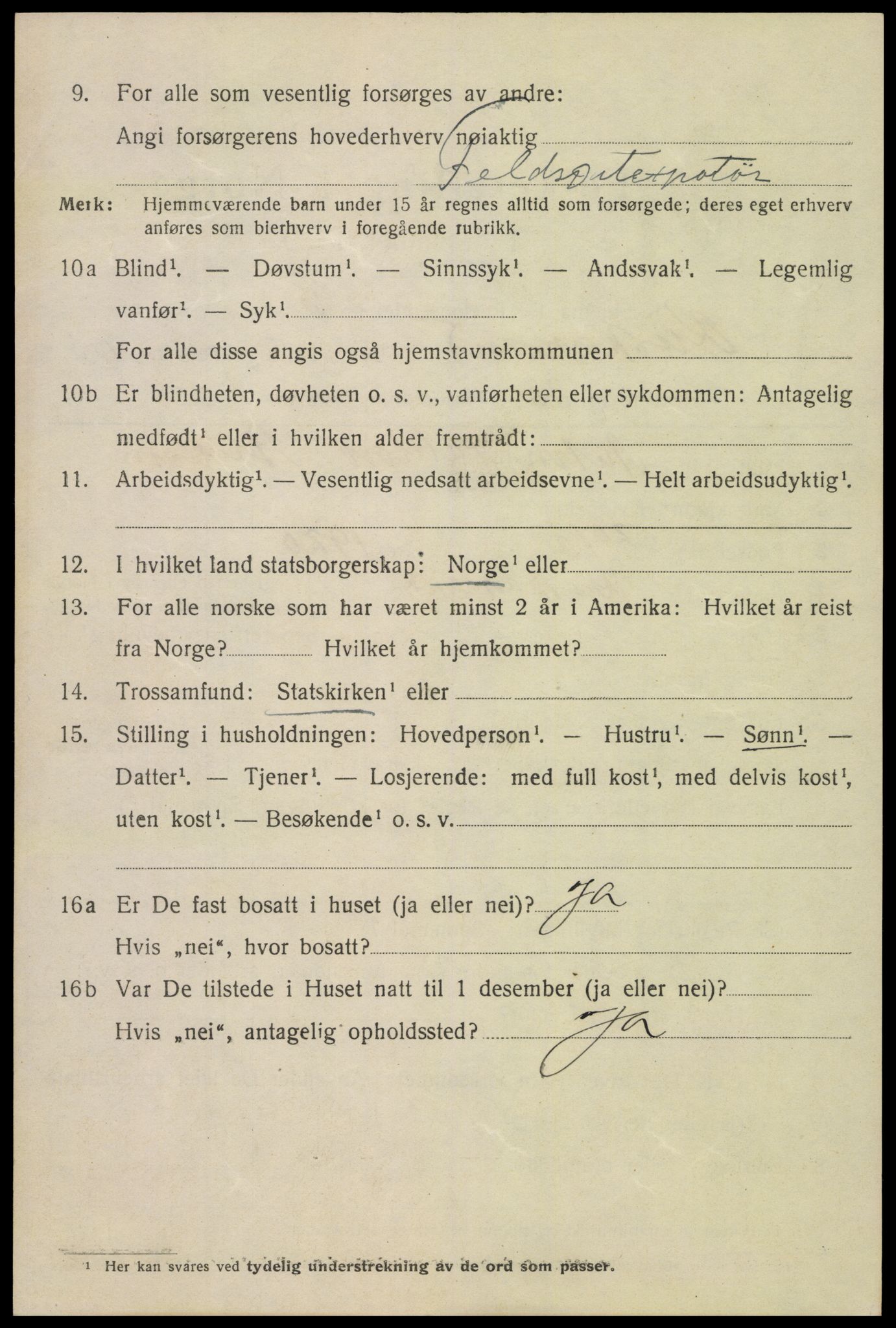 SAK, 1920 census for Kristiansand, 1920, p. 11714