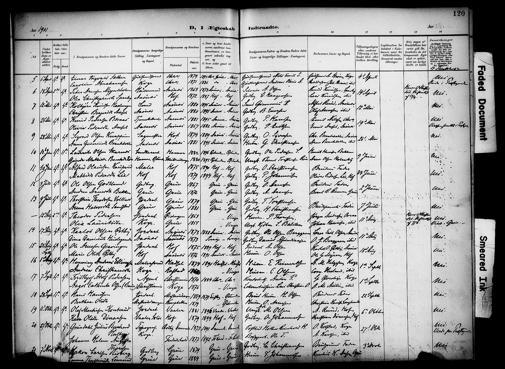 Vinger prestekontor, AV/SAH-PREST-024/H/Ha/Haa/L0016: Parish register (official) no. 16, 1898-1920, p. 120