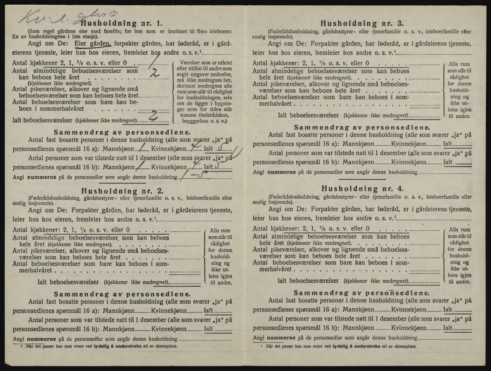 SAO, 1920 census for Aremark, 1920, p. 380