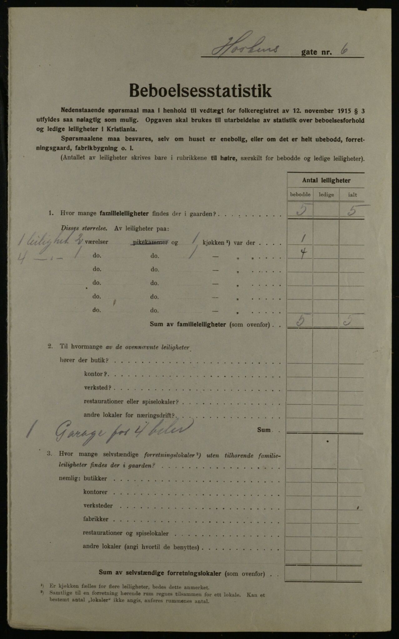 OBA, Municipal Census 1923 for Kristiania, 1923, p. 46288