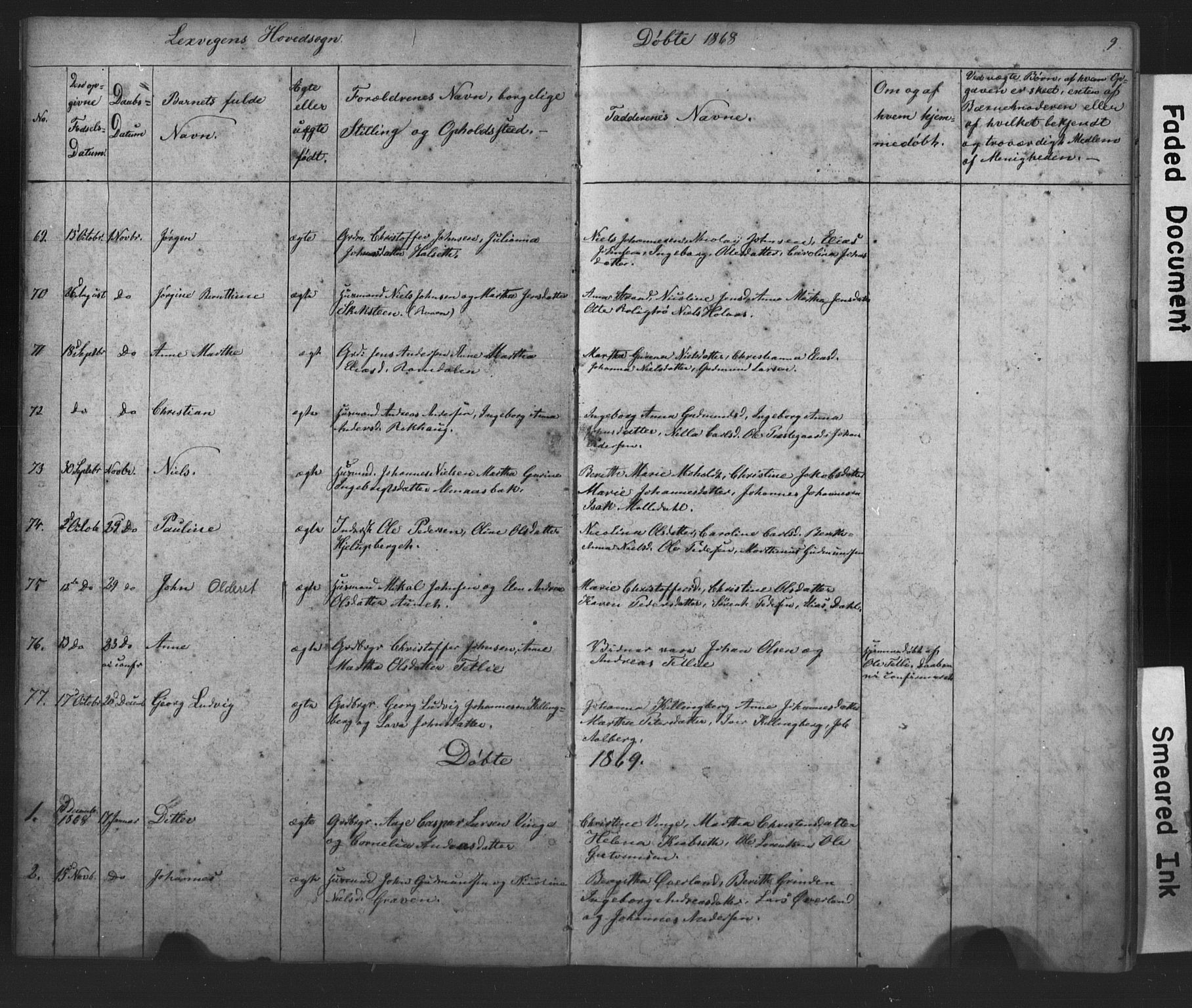Ministerialprotokoller, klokkerbøker og fødselsregistre - Nord-Trøndelag, SAT/A-1458/701/L0018: Parish register (copy) no. 701C02, 1868-1872, p. 9