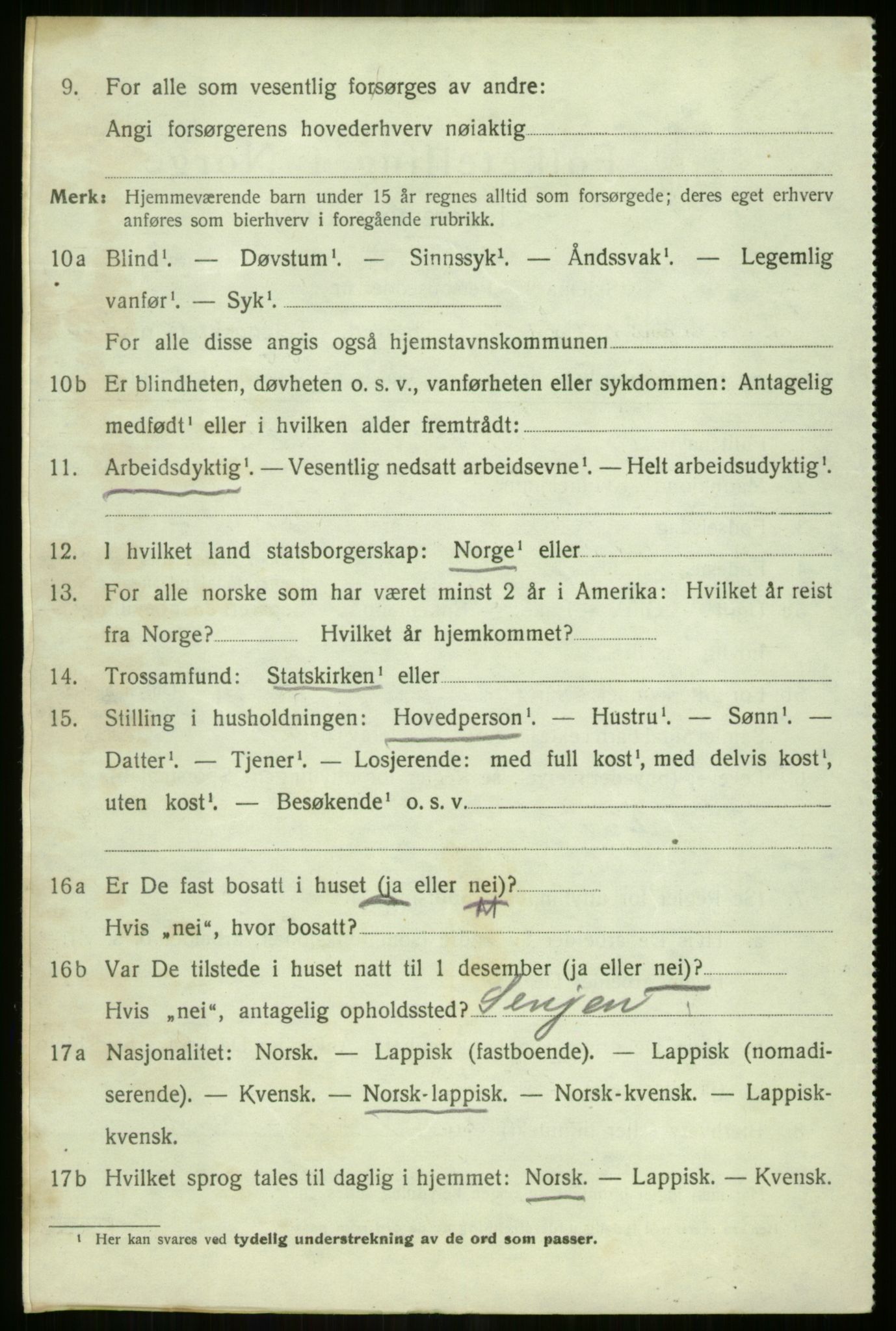 SATØ, 1920 census for Tromsøysund, 1920, p. 10729