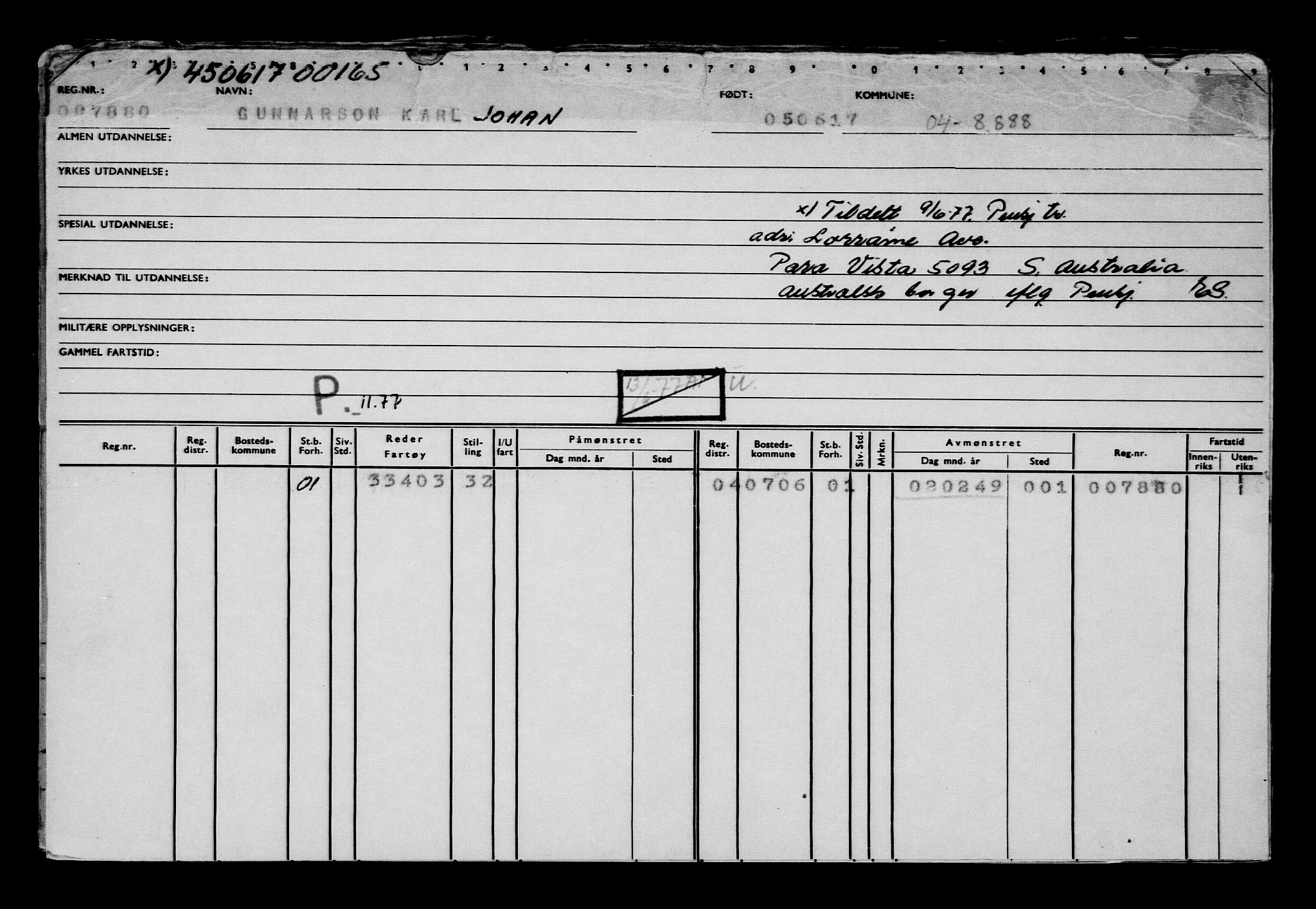 Direktoratet for sjømenn, RA/S-3545/G/Gb/L0149: Hovedkort, 1917, p. 90