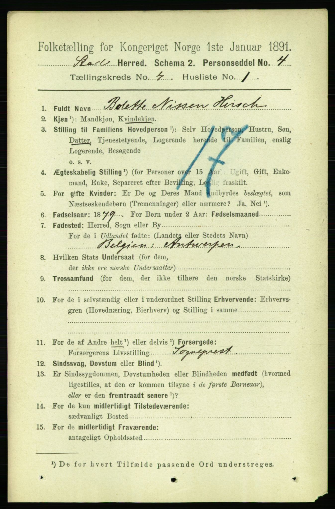 RA, 1891 census for 1734 Stod, 1891, p. 1784