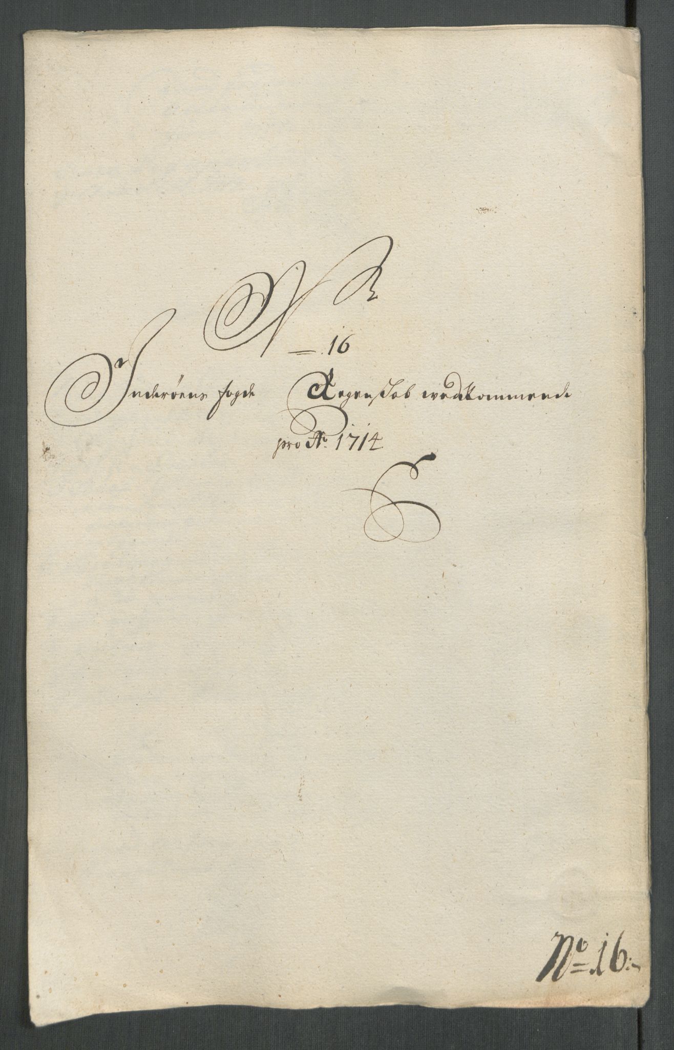 Rentekammeret inntil 1814, Reviderte regnskaper, Fogderegnskap, AV/RA-EA-4092/R63/L4322: Fogderegnskap Inderøy, 1714, p. 254