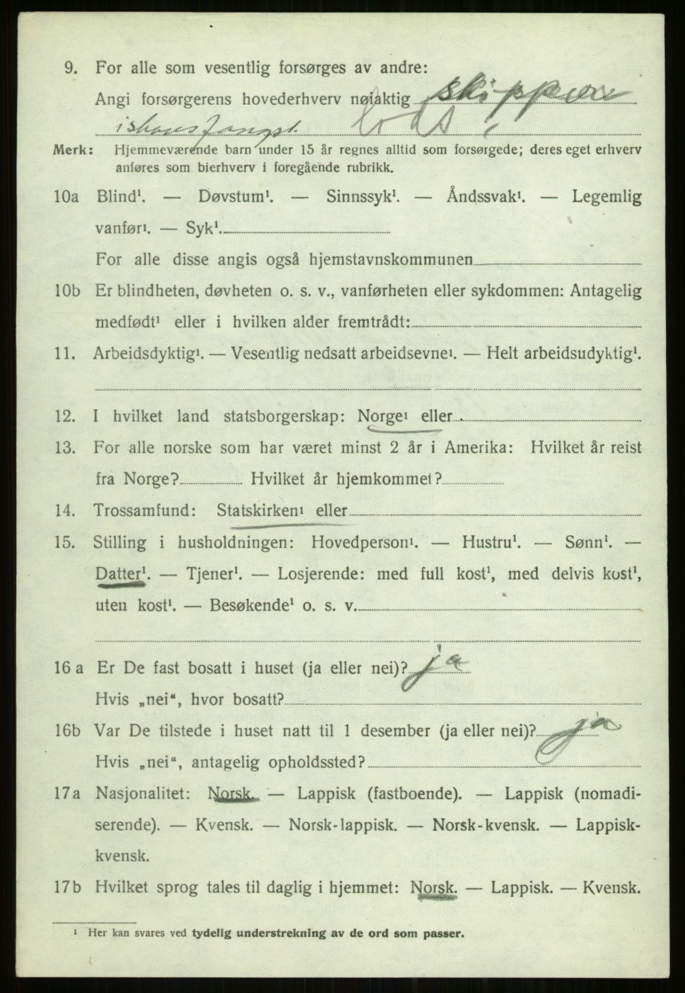 SATØ, 1920 census for Tromsøysund, 1920, p. 3841