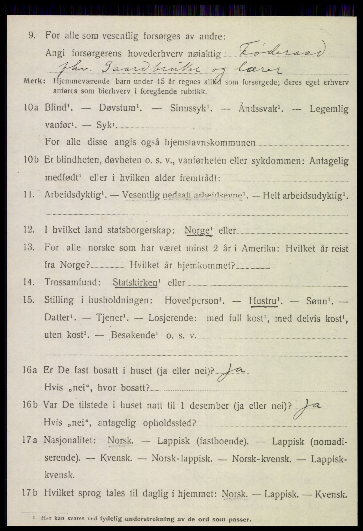 SAT, 1920 census for Otterøy, 1920, p. 1766