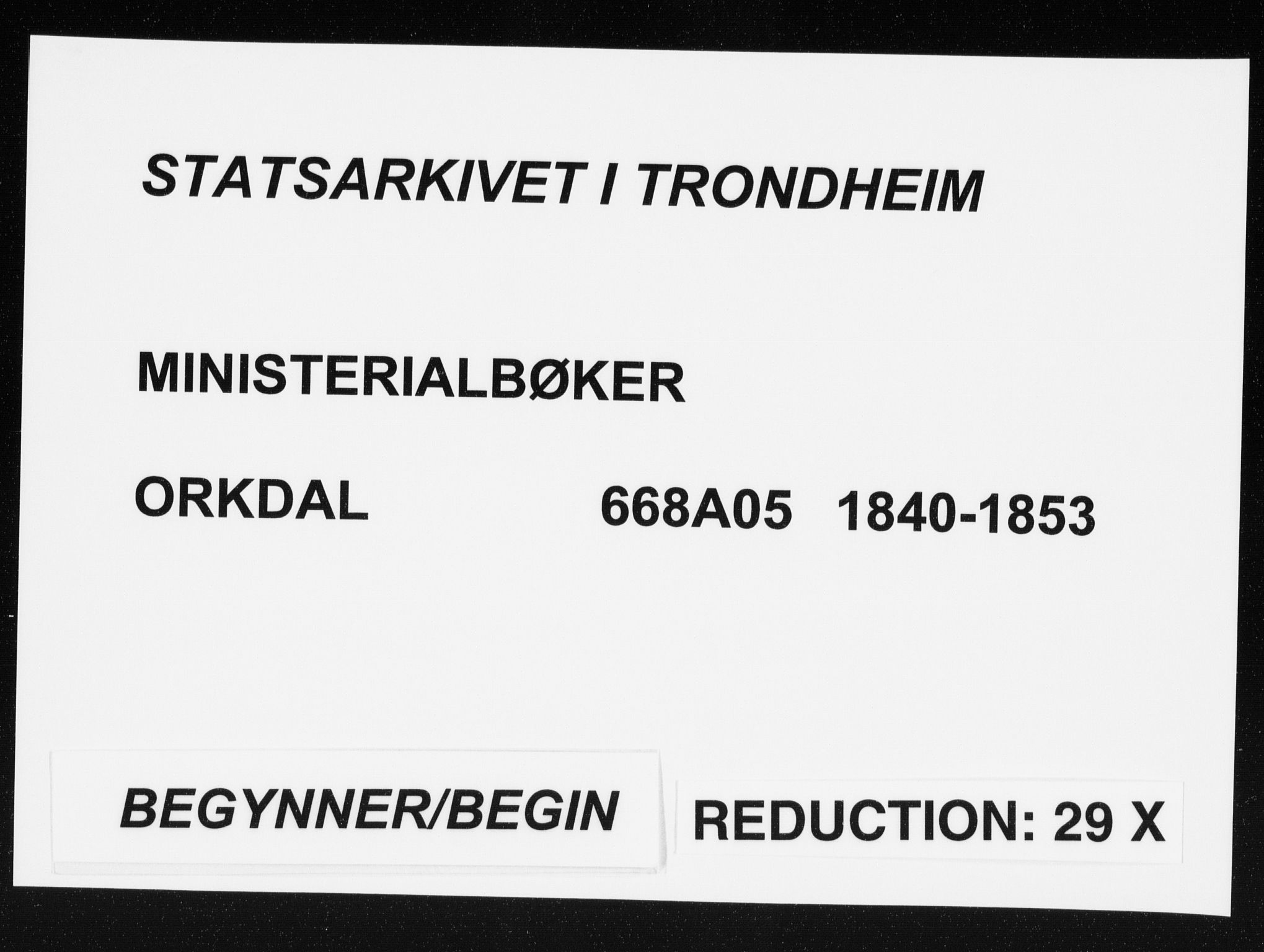 Ministerialprotokoller, klokkerbøker og fødselsregistre - Sør-Trøndelag, AV/SAT-A-1456/668/L0805: Parish register (official) no. 668A05, 1840-1853