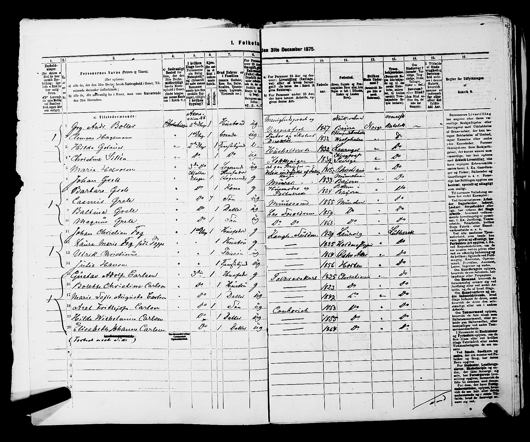 RA, 1875 census for 0301 Kristiania, 1875, p. 5565