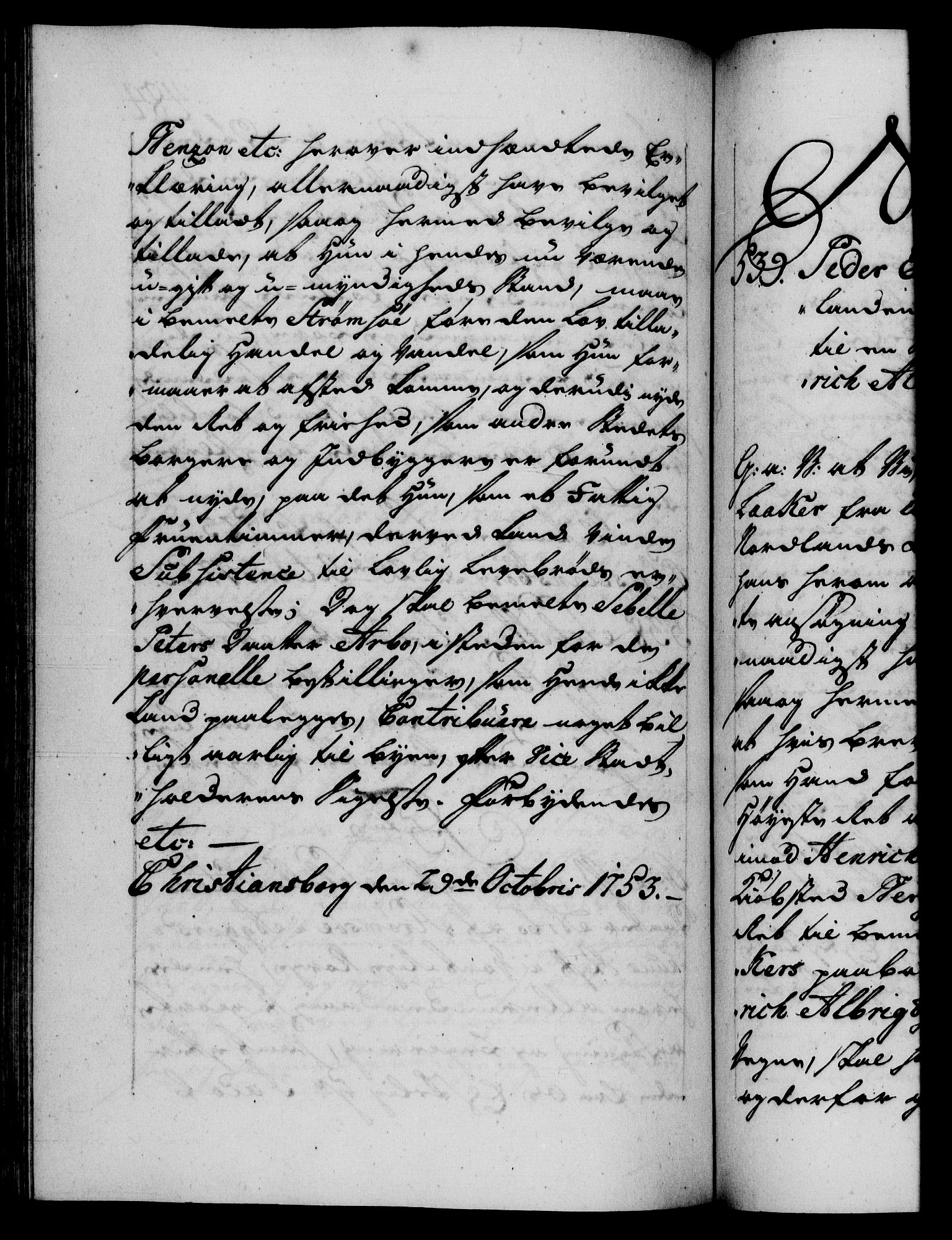 Danske Kanselli 1572-1799, AV/RA-EA-3023/F/Fc/Fca/Fcaa/L0038: Norske registre, 1753-1754, p. 484b