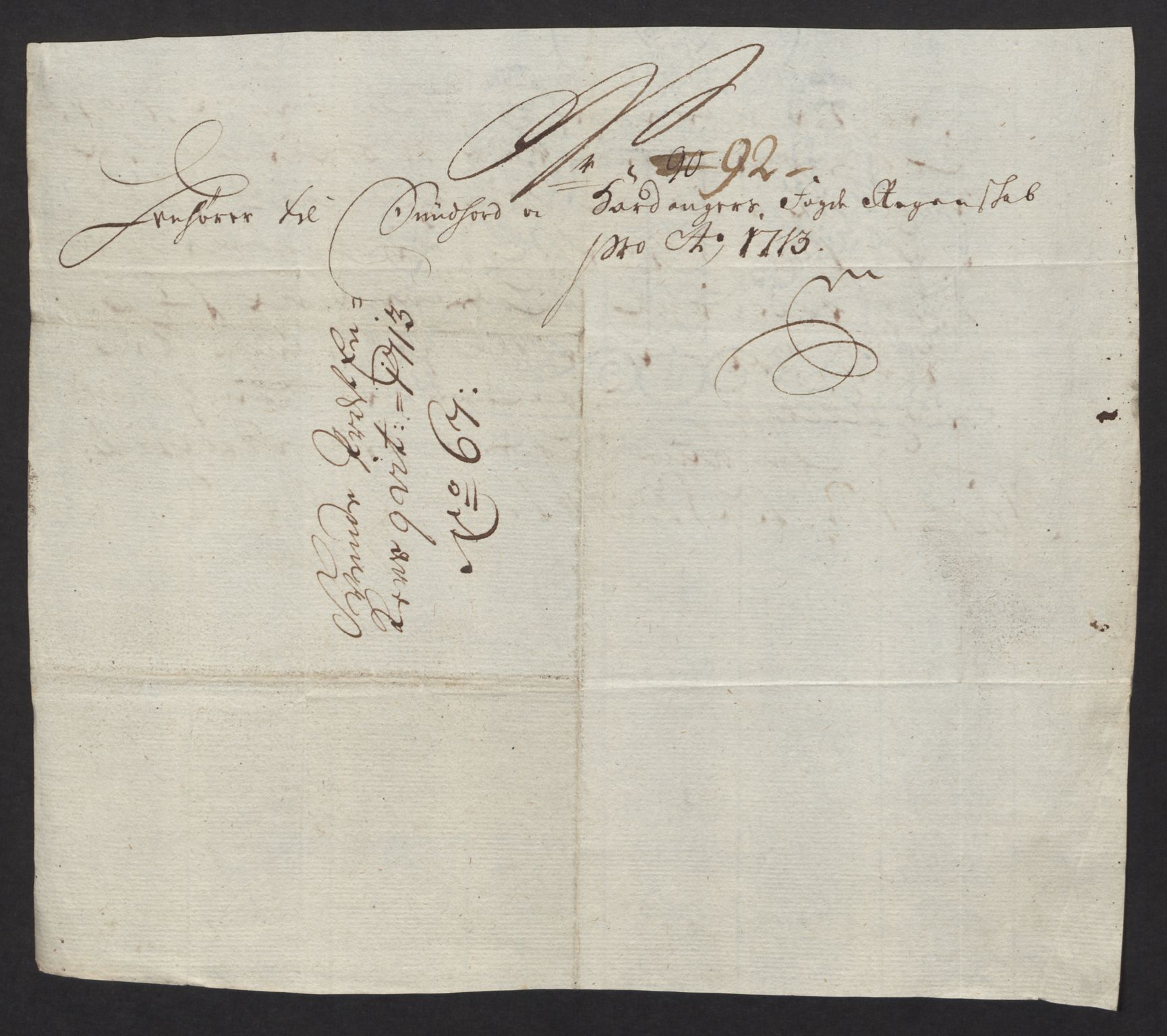 Rentekammeret inntil 1814, Reviderte regnskaper, Fogderegnskap, AV/RA-EA-4092/R48/L2989: Fogderegnskap Sunnhordland og Hardanger, 1713, p. 446