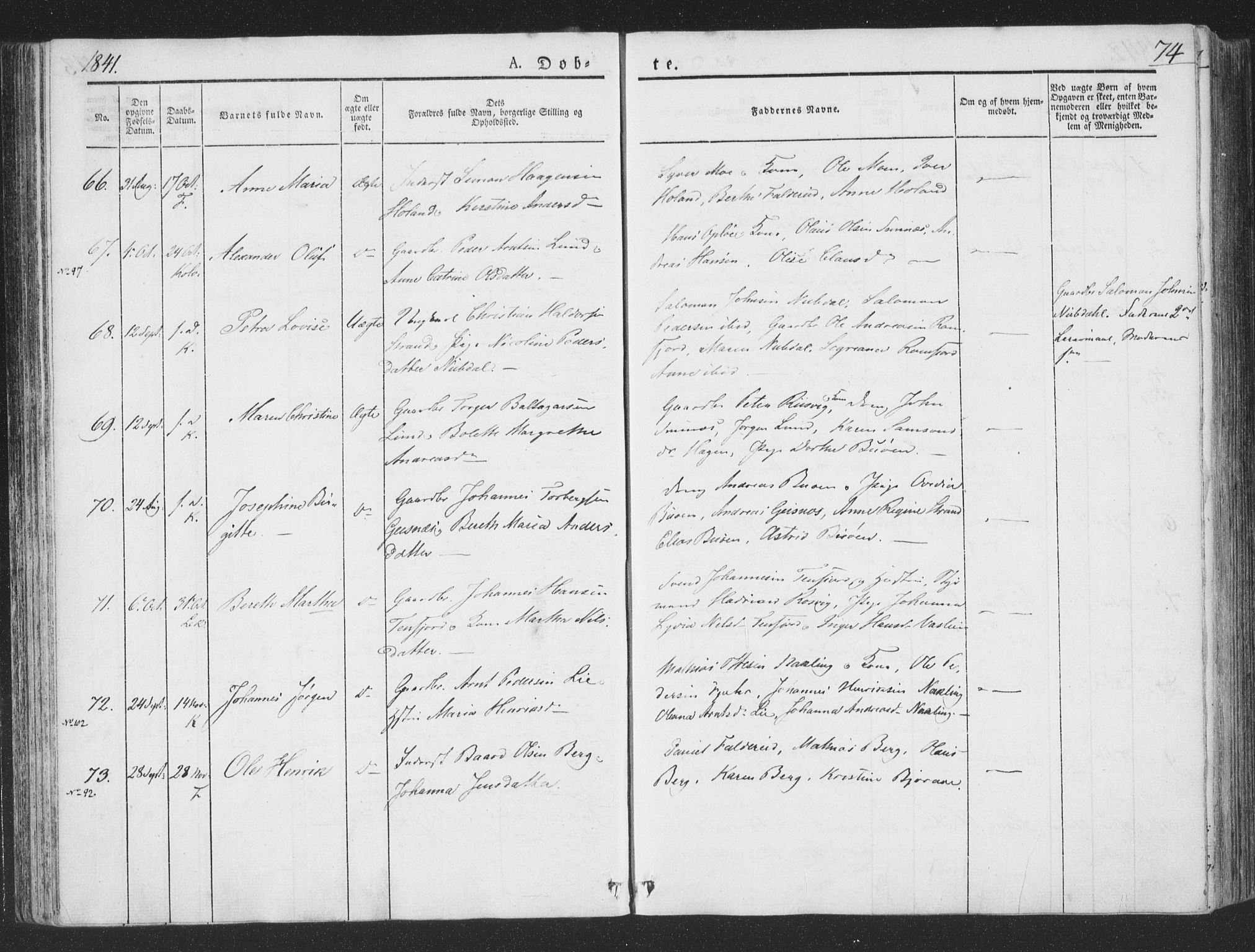 Ministerialprotokoller, klokkerbøker og fødselsregistre - Nord-Trøndelag, SAT/A-1458/780/L0639: Parish register (official) no. 780A04, 1830-1844, p. 74