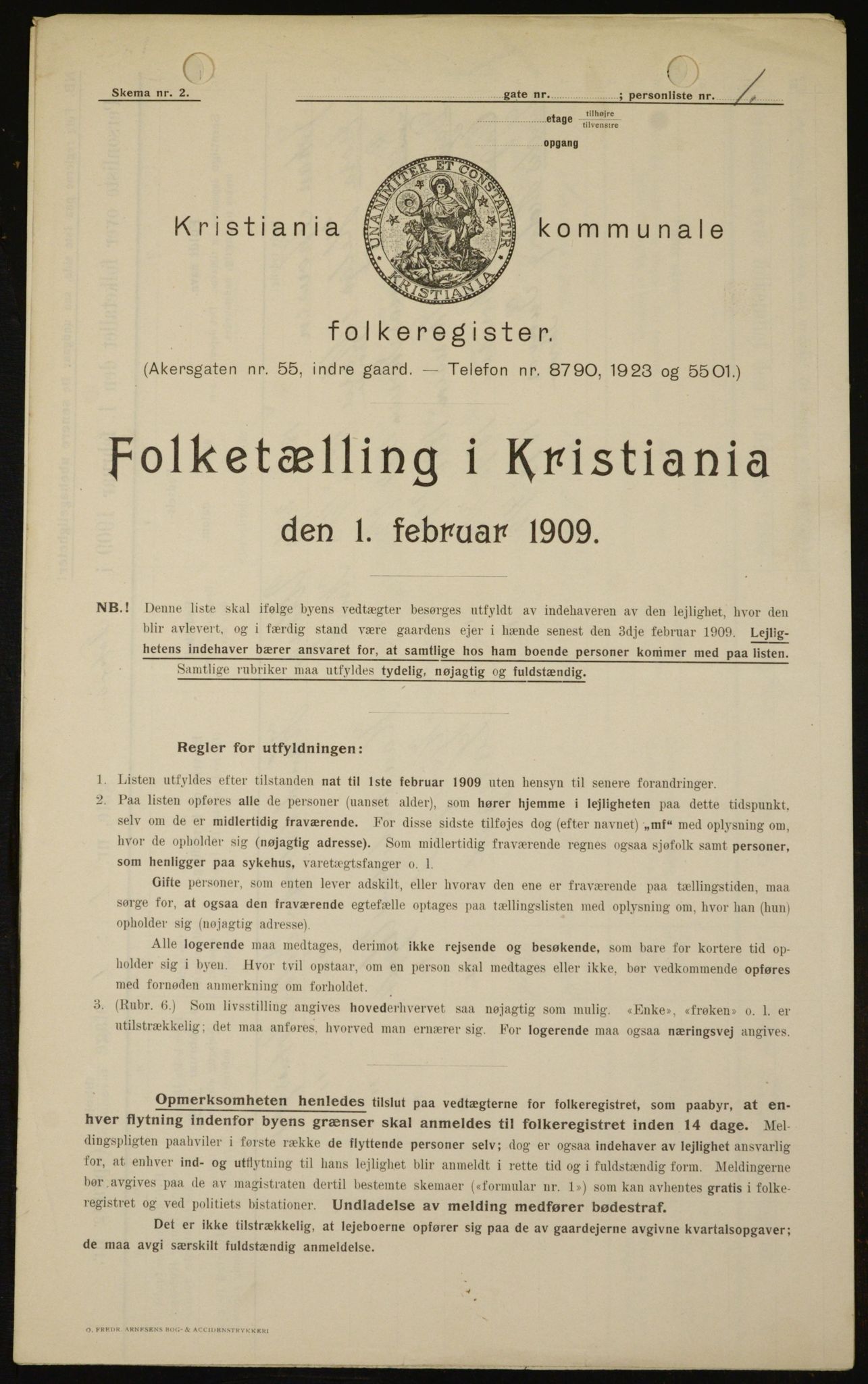 OBA, Municipal Census 1909 for Kristiania, 1909, p. 104650