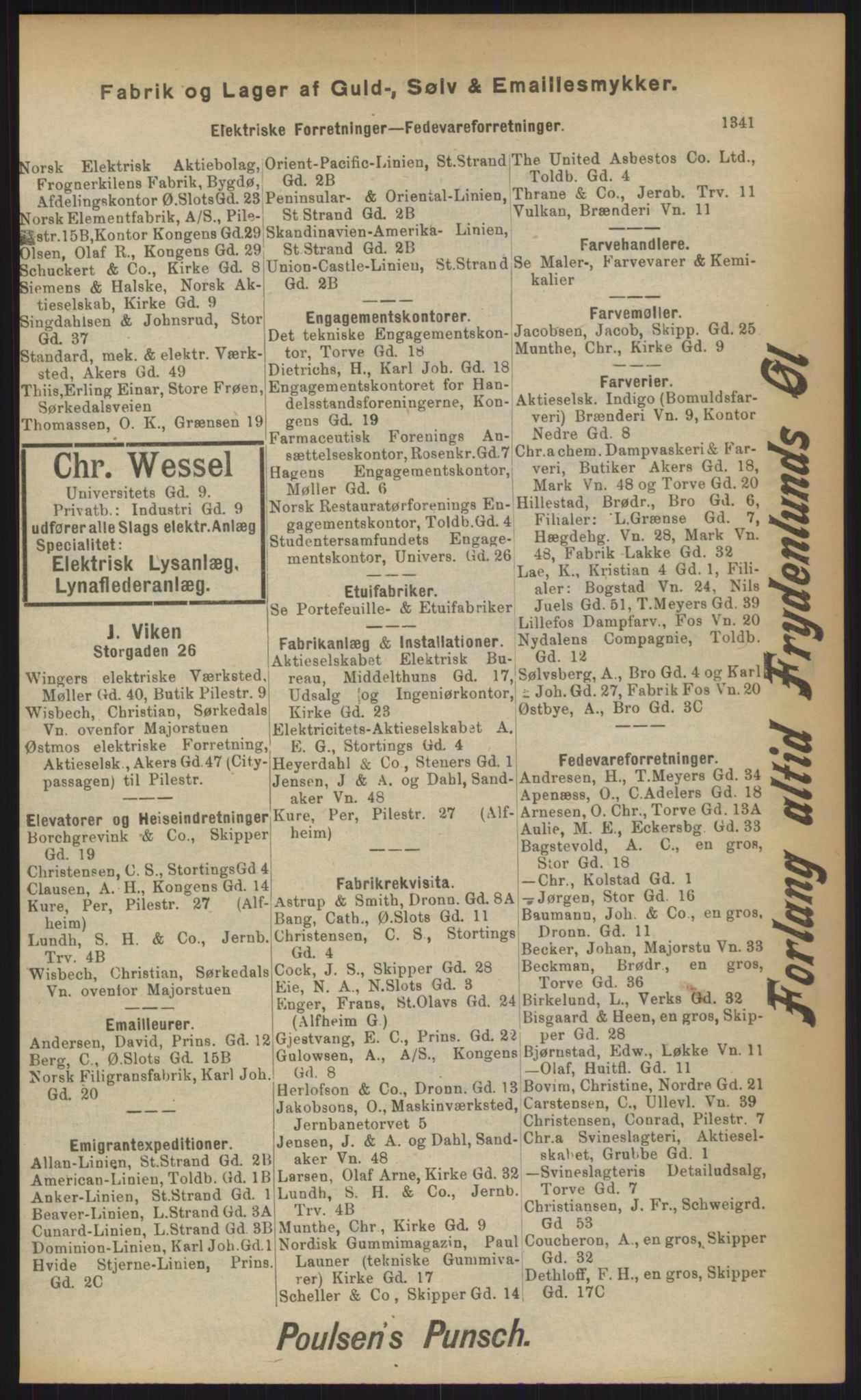Kristiania/Oslo adressebok, PUBL/-, 1903, p. 1341