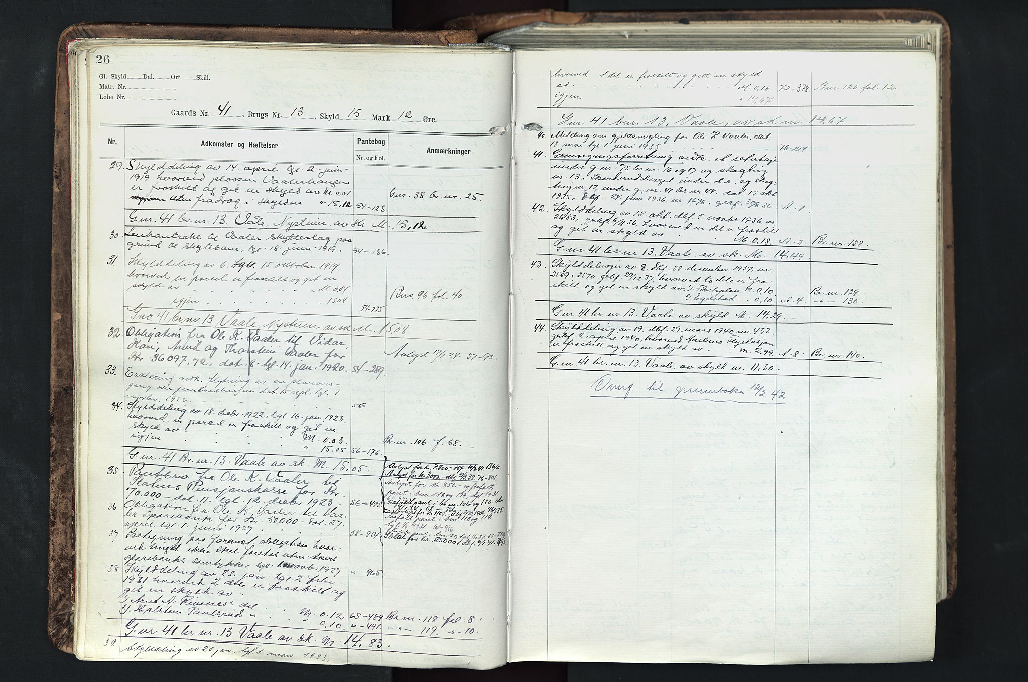 Solør tingrett, AV/SAH-TING-008/H/Ha/Hak/L0003: Mortgage register no. III, 1900-1935, p. 26