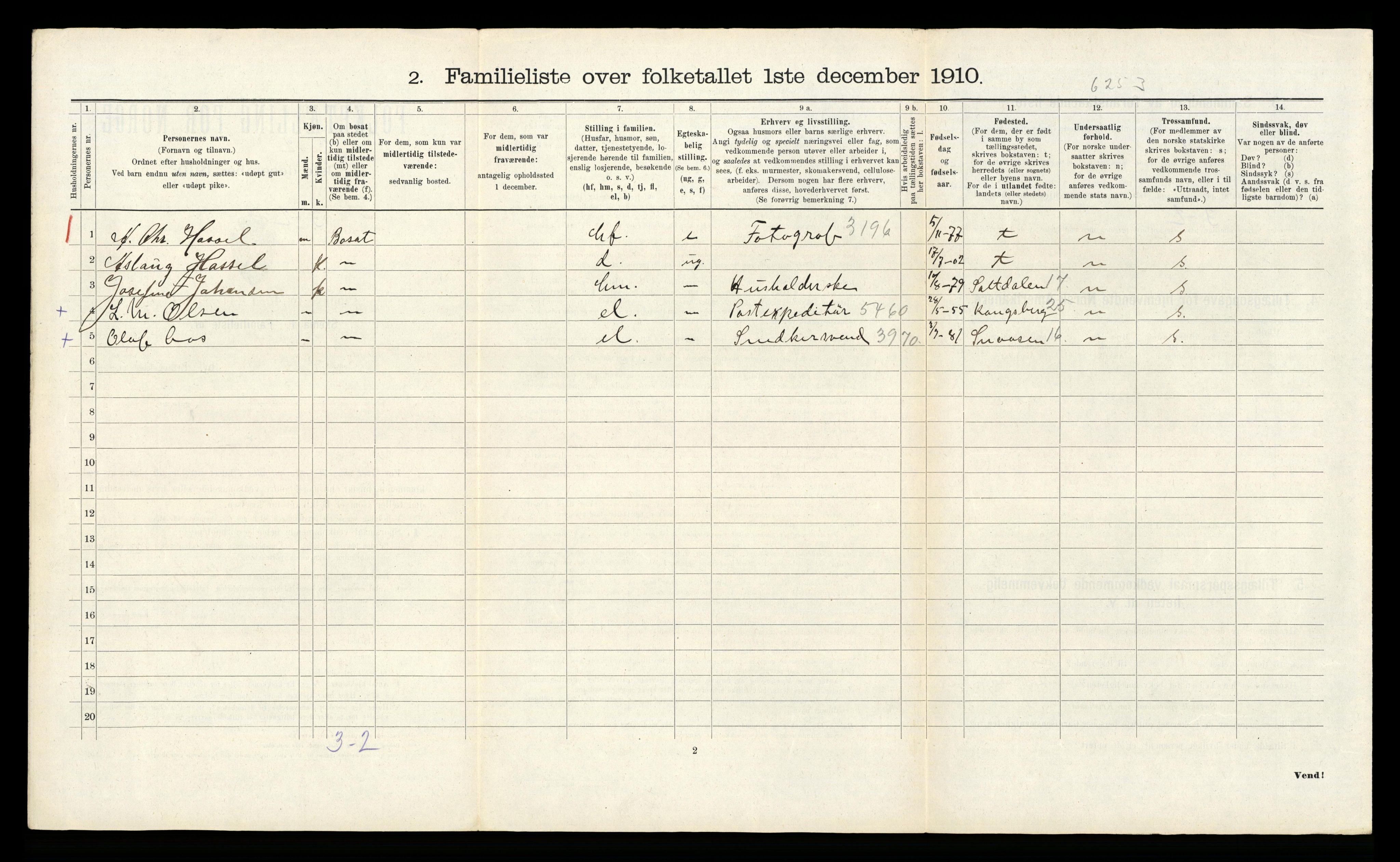 RA, 1910 census for Trondheim, 1910, p. 7684