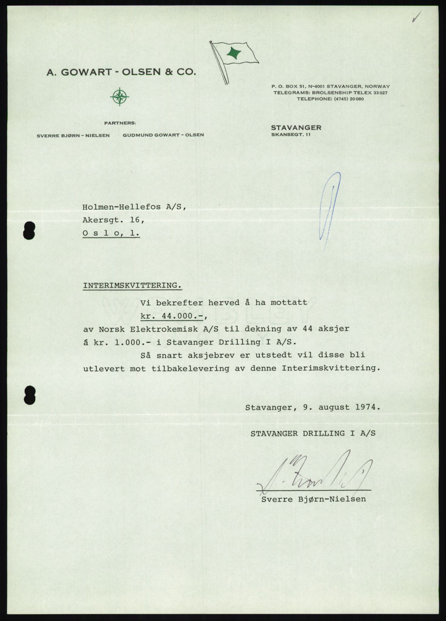 Pa 1503 - Stavanger Drilling AS, AV/SAST-A-101906/D/L0006: Korrespondanse og saksdokumenter, 1974-1984, p. 1004