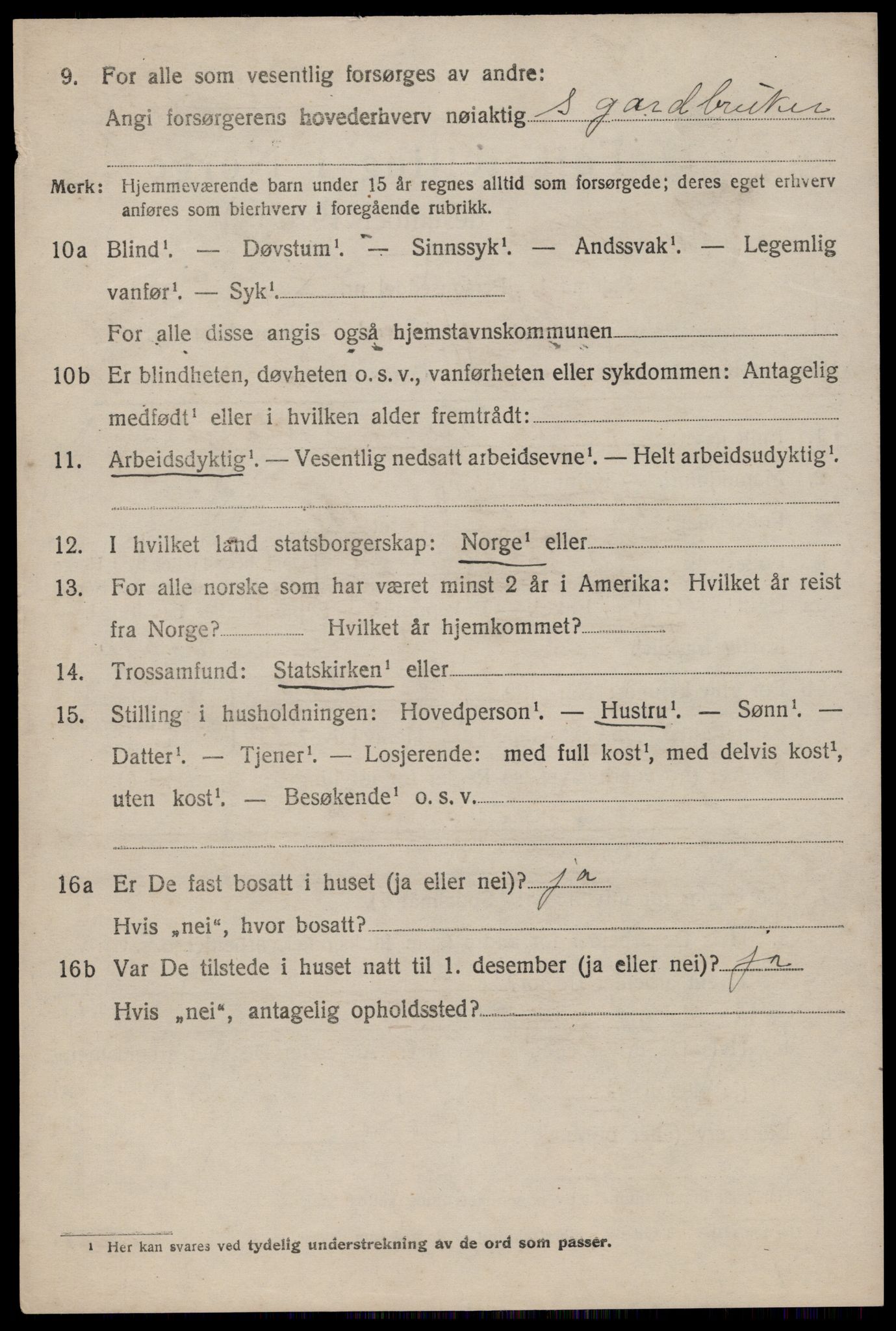 SAST, 1920 census for Skåre, 1920, p. 8201