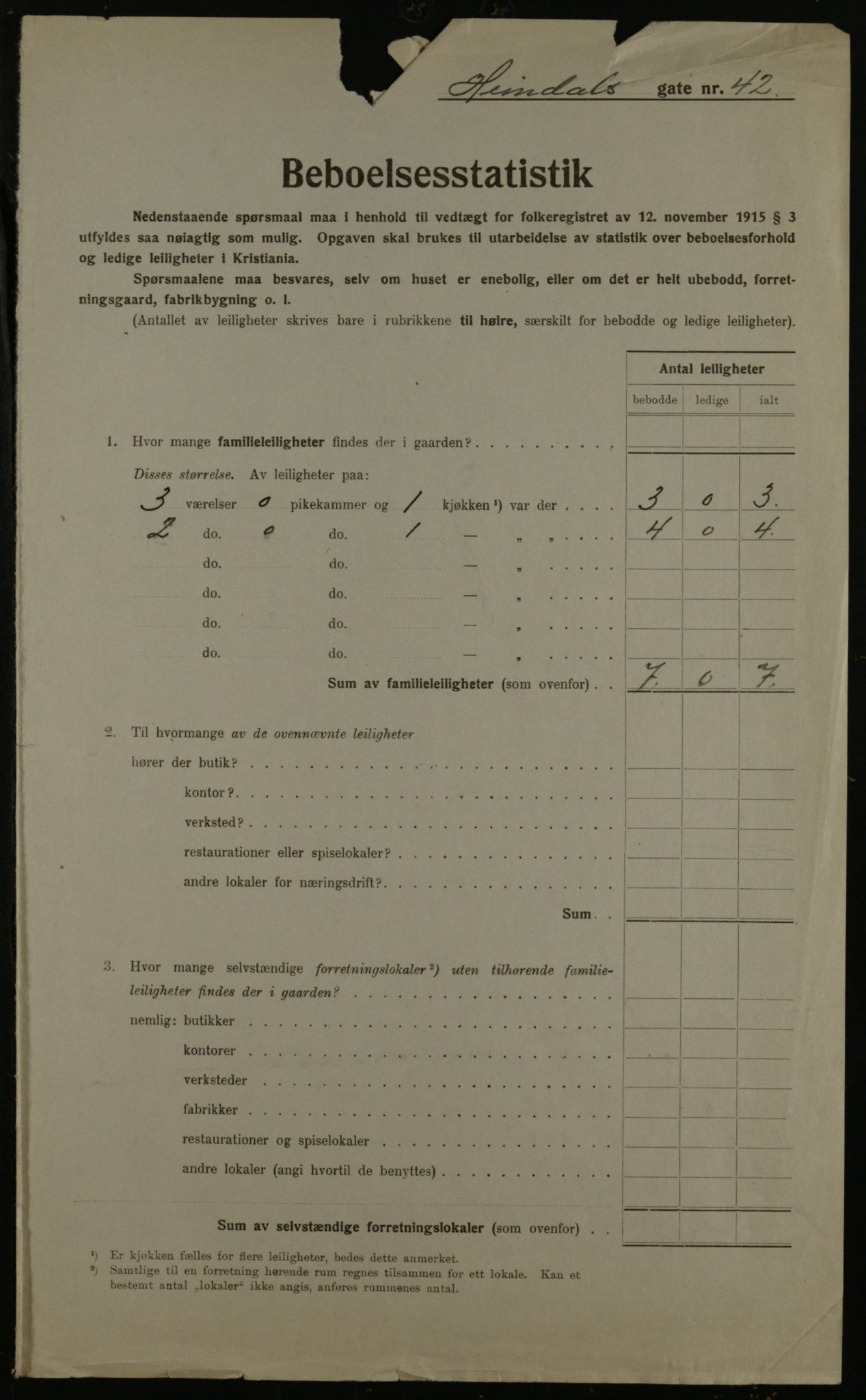 OBA, Municipal Census 1923 for Kristiania, 1923, p. 42174