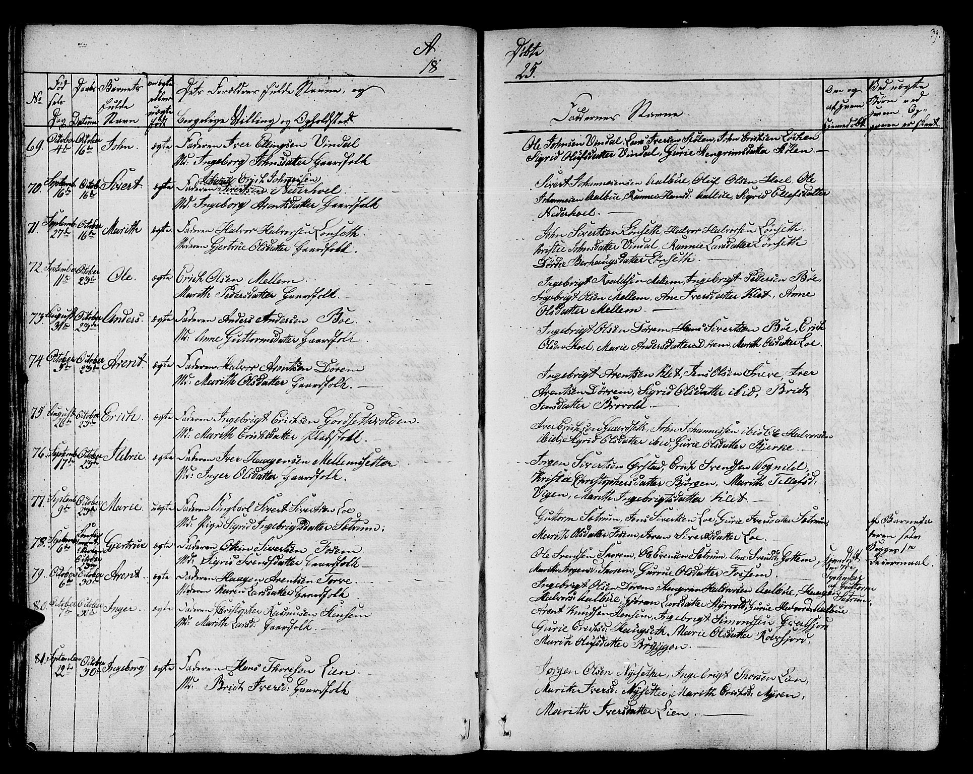 Ministerialprotokoller, klokkerbøker og fødselsregistre - Sør-Trøndelag, SAT/A-1456/678/L0897: Parish register (official) no. 678A06-07, 1821-1847, p. 39