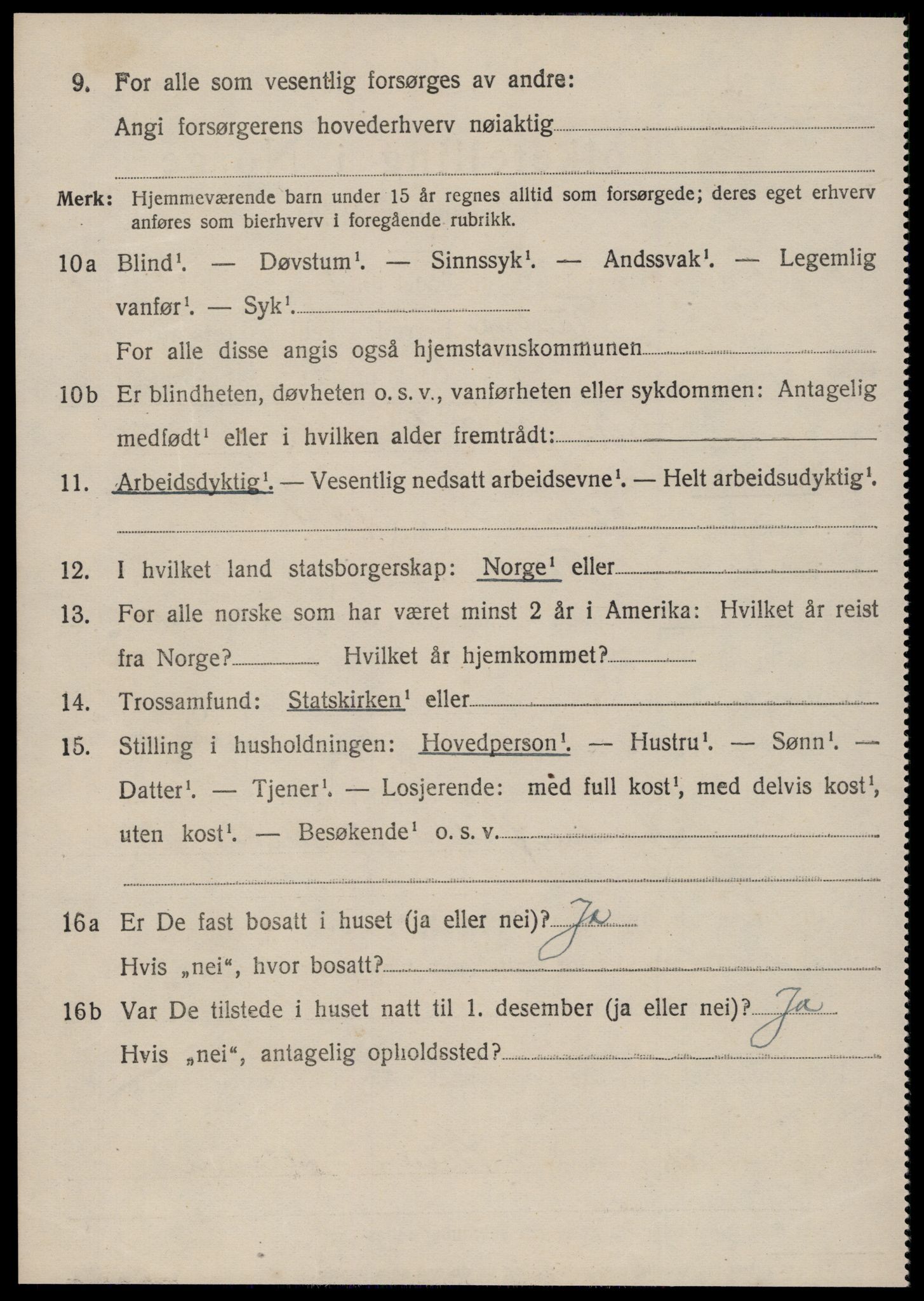 SAT, 1920 census for Tustna, 1920, p. 596