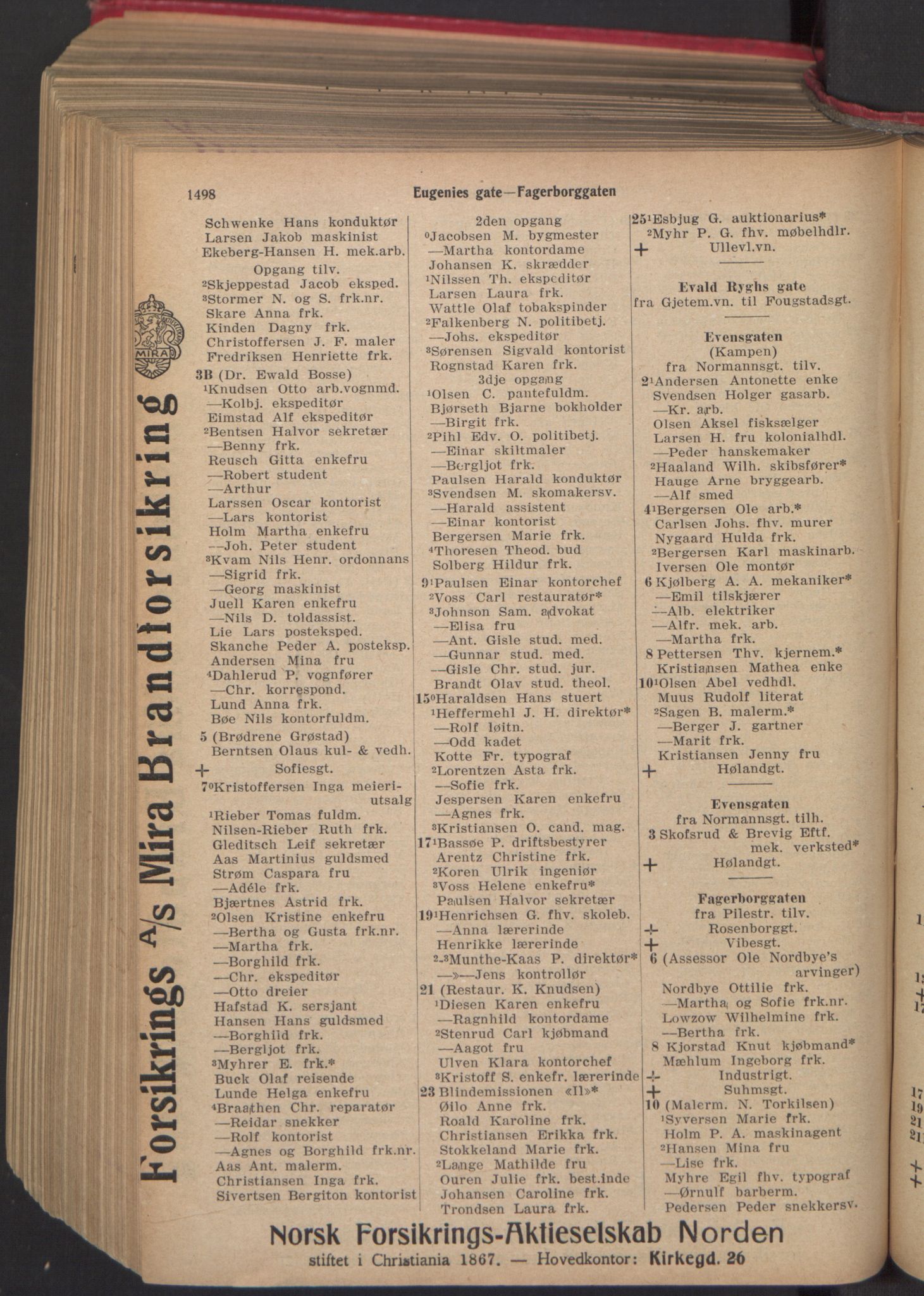 Kristiania/Oslo adressebok, PUBL/-, 1918, p. 1651