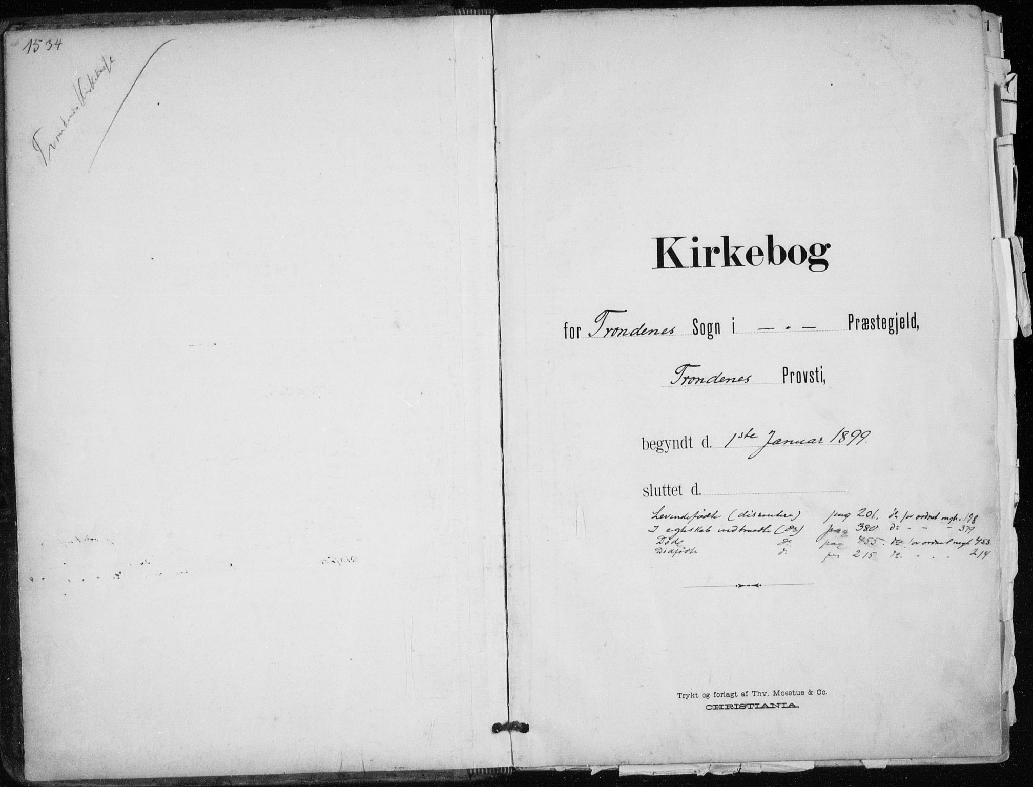 Trondenes sokneprestkontor, SATØ/S-1319/H/Ha/L0017kirke: Parish register (official) no. 17, 1899-1908