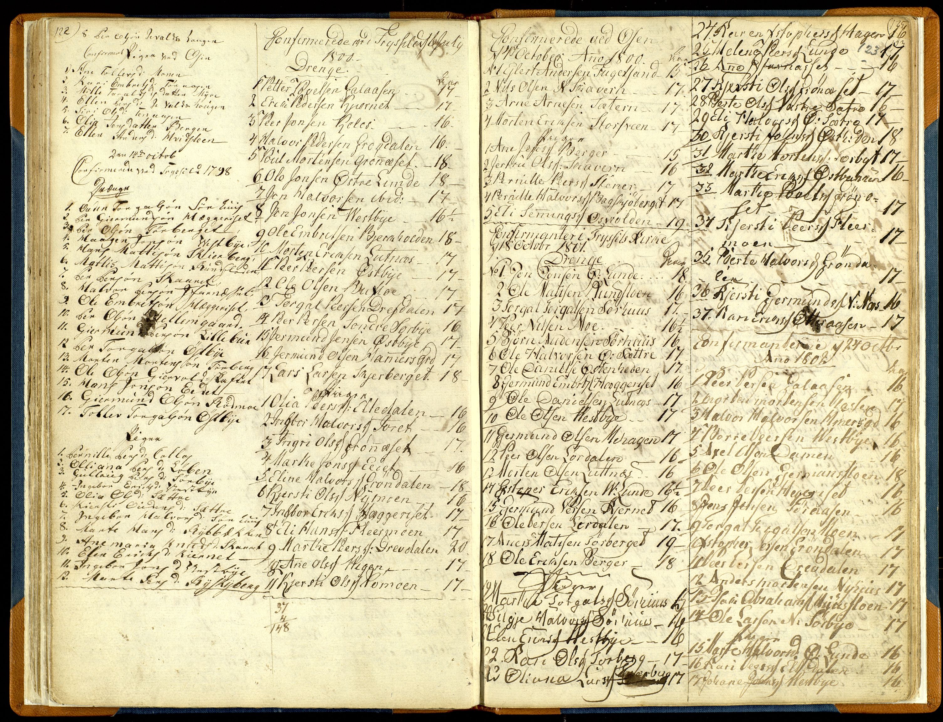 Trysil prestekontor, SAH/PREST-046/H/Ha/Haa/L0001: Parish register (official) no. 1, 1781-1800, p. 122-123