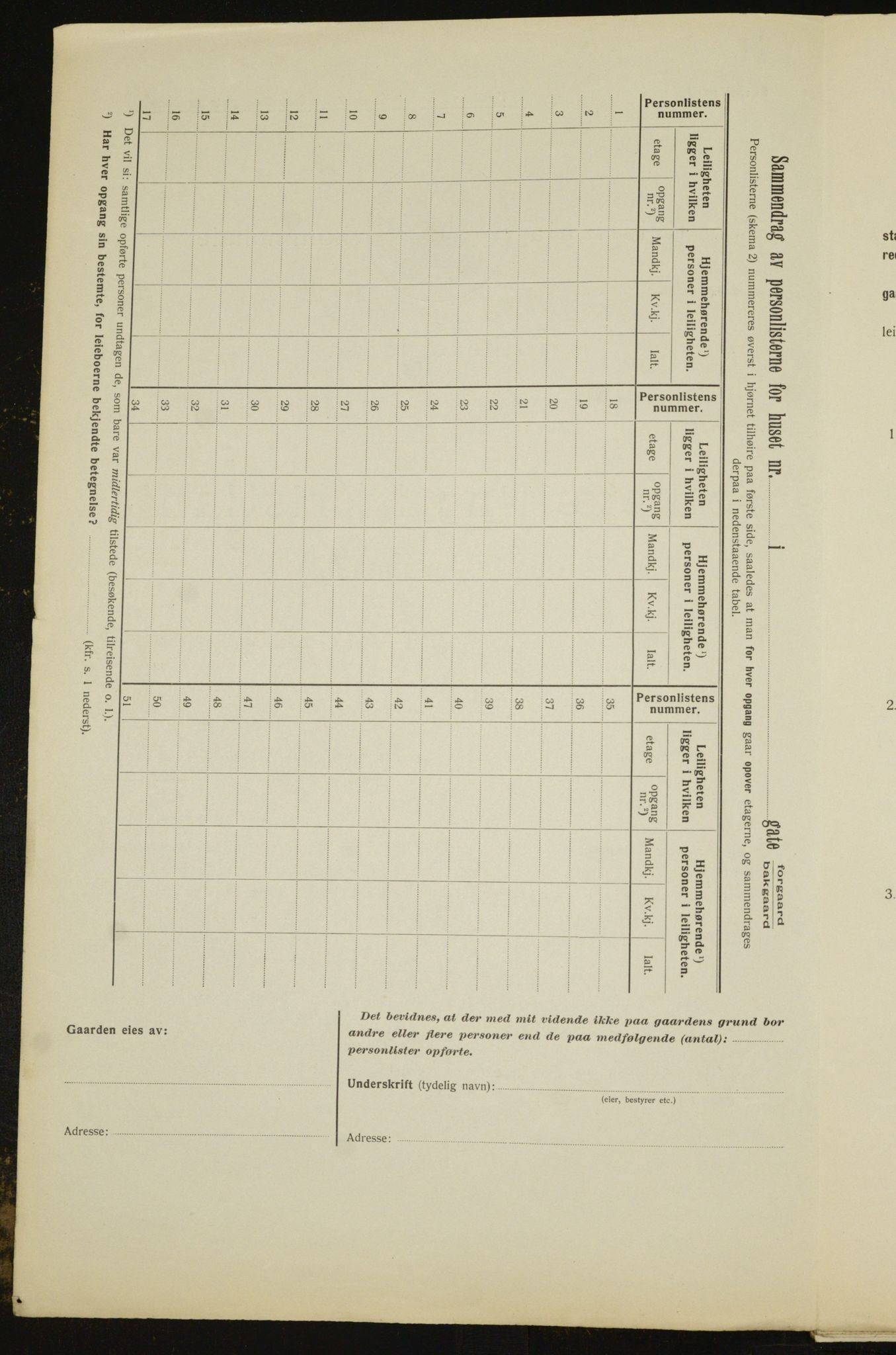 OBA, Municipal Census 1912 for Kristiania, 1912, p. 74589