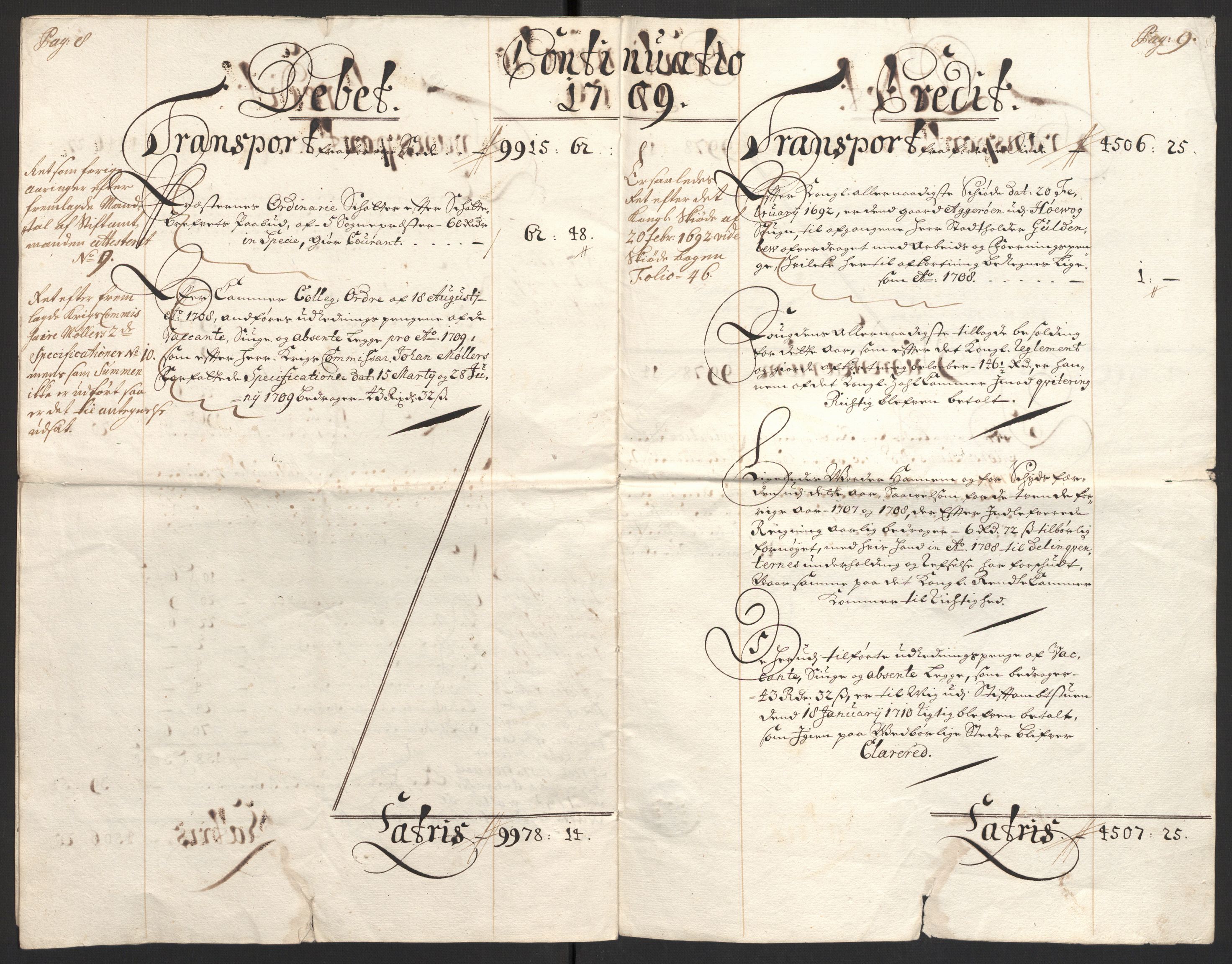 Rentekammeret inntil 1814, Reviderte regnskaper, Fogderegnskap, AV/RA-EA-4092/R39/L2318: Fogderegnskap Nedenes, 1706-1709, p. 435