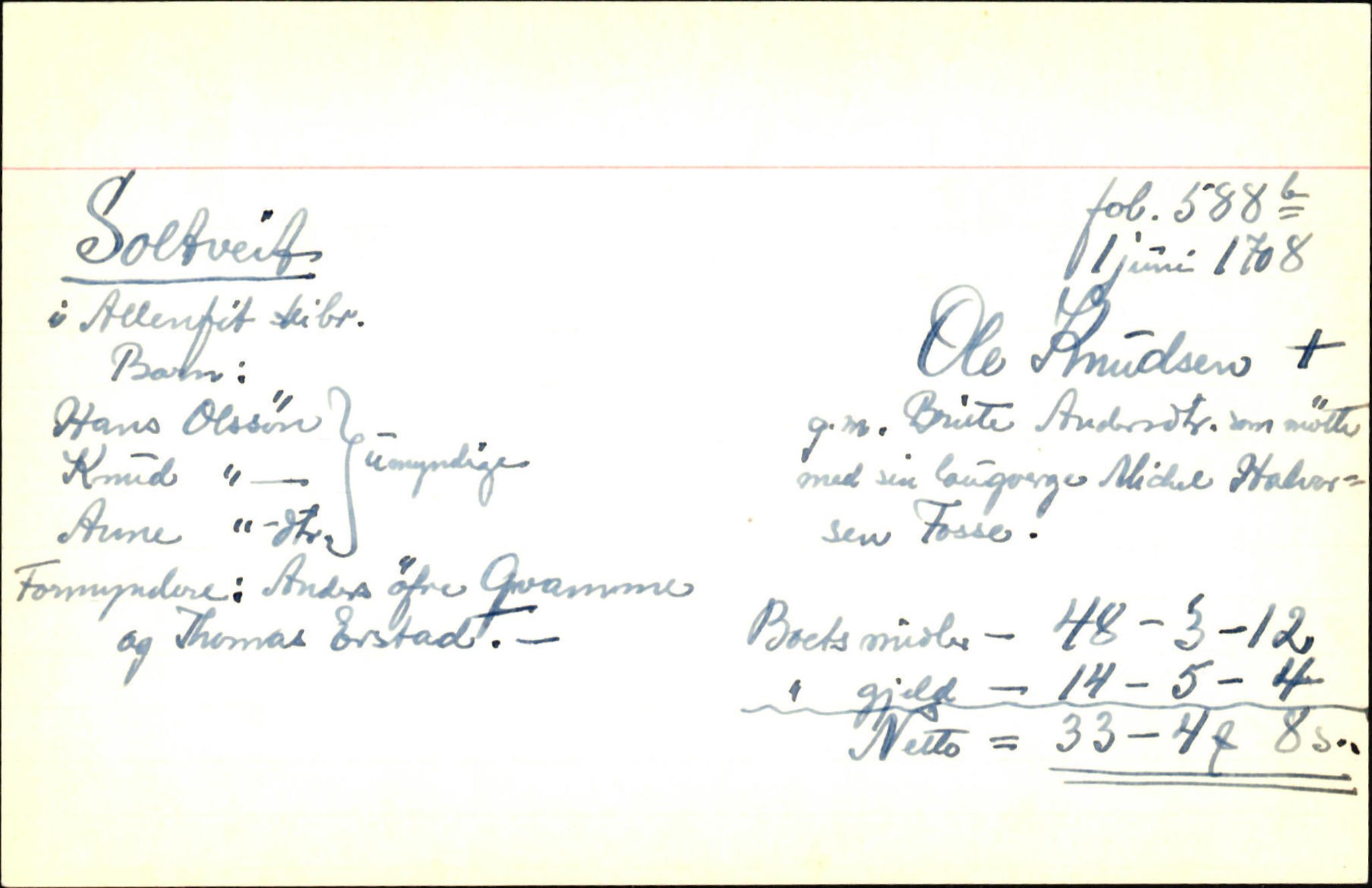 Skiftekort ved Statsarkivet i Bergen, SAB/SKIFTEKORT/001/L0001: Skifteprotokoll nr. 1-2 - test test, 1702-1716, p. 26