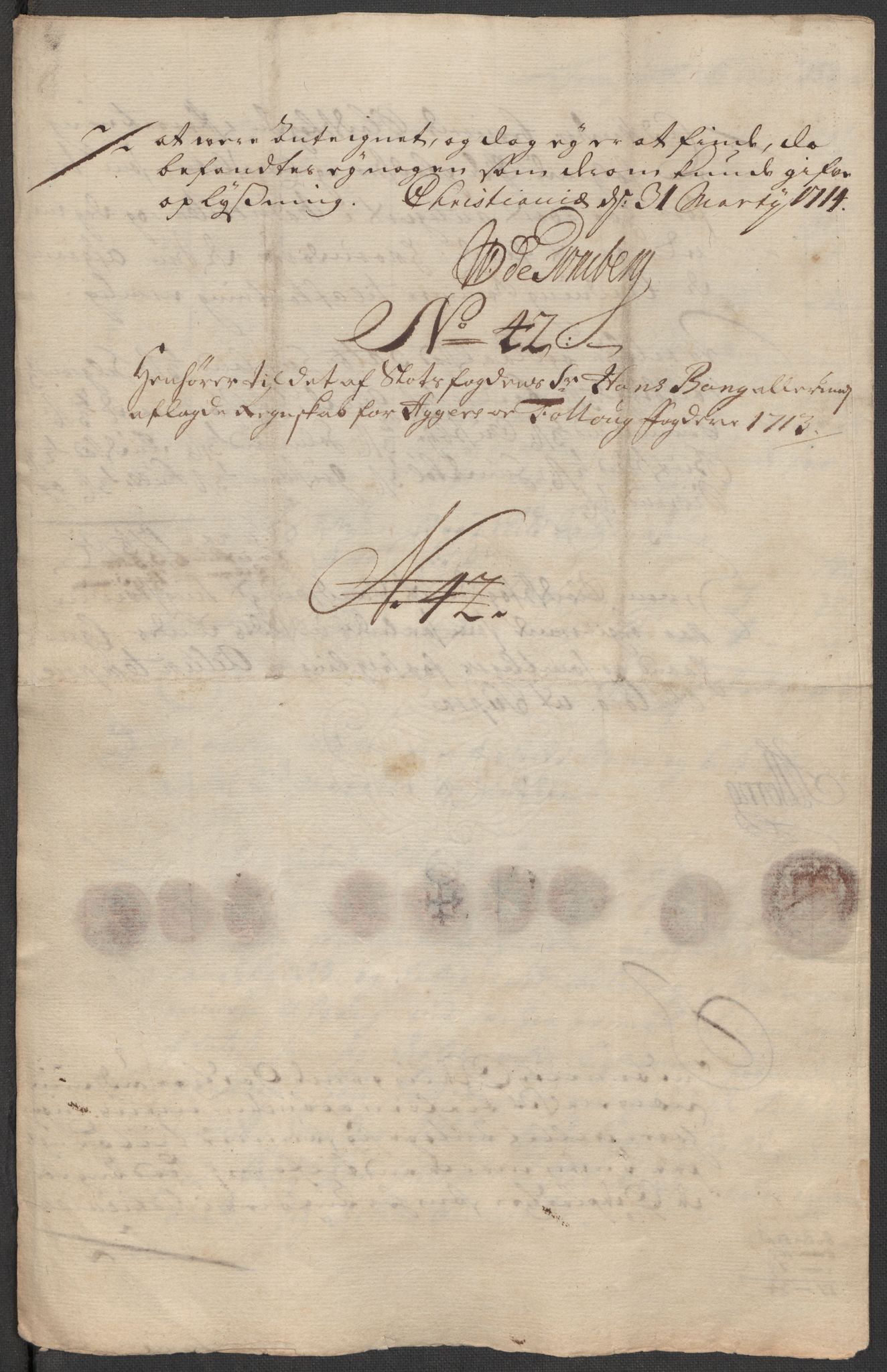 Rentekammeret inntil 1814, Reviderte regnskaper, Fogderegnskap, AV/RA-EA-4092/R10/L0451: Fogderegnskap Aker og Follo, 1713-1714, p. 223