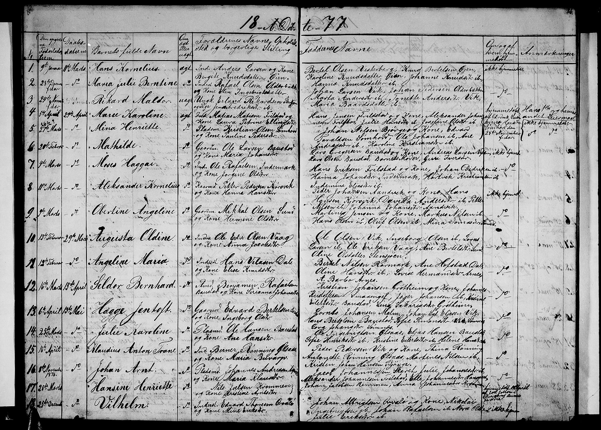 Ministerialprotokoller, klokkerbøker og fødselsregistre - Nordland, AV/SAT-A-1459/812/L0187: Parish register (copy) no. 812C05, 1850-1883, p. 86