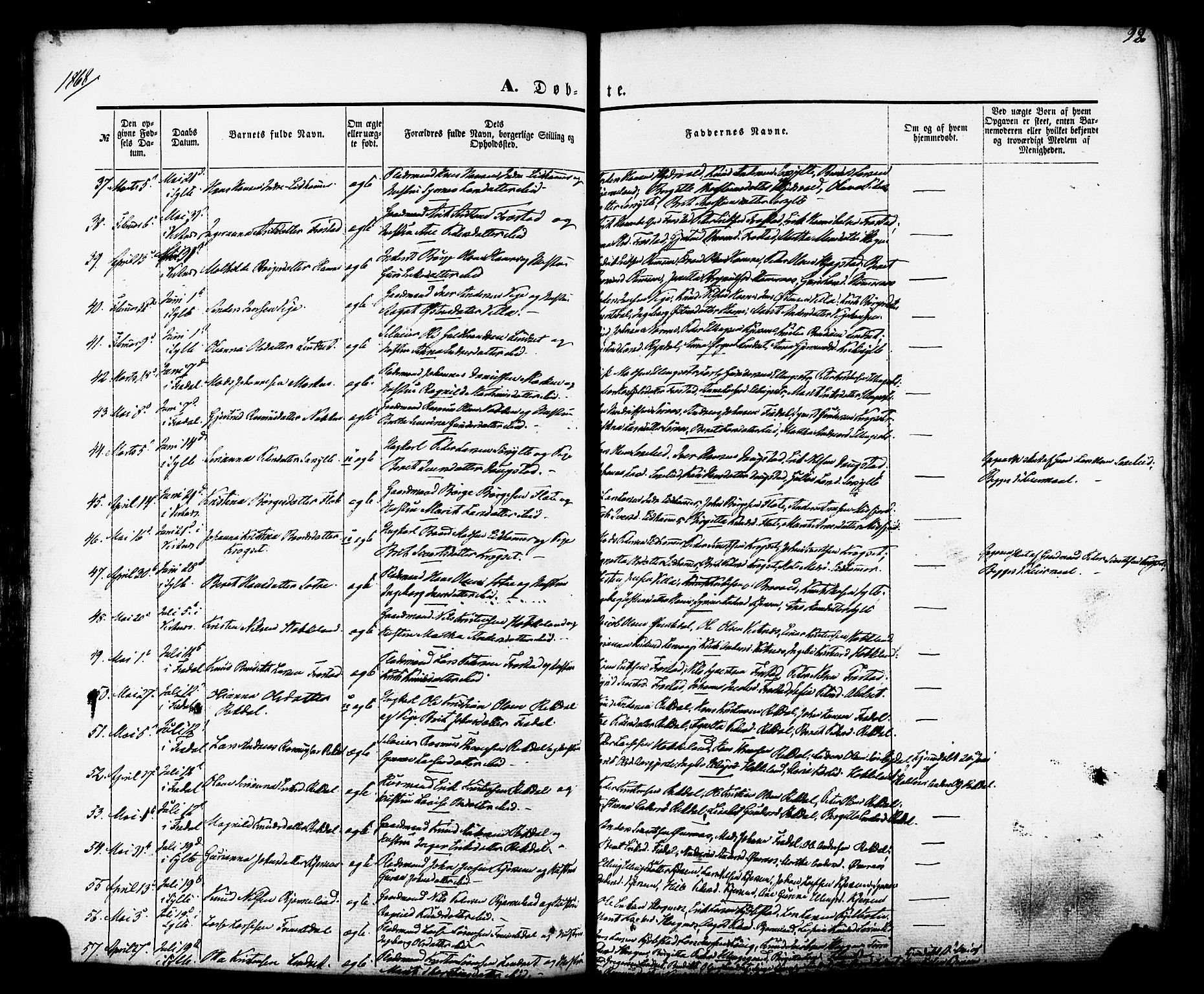 Ministerialprotokoller, klokkerbøker og fødselsregistre - Møre og Romsdal, AV/SAT-A-1454/539/L0529: Parish register (official) no. 539A02, 1848-1872, p. 99