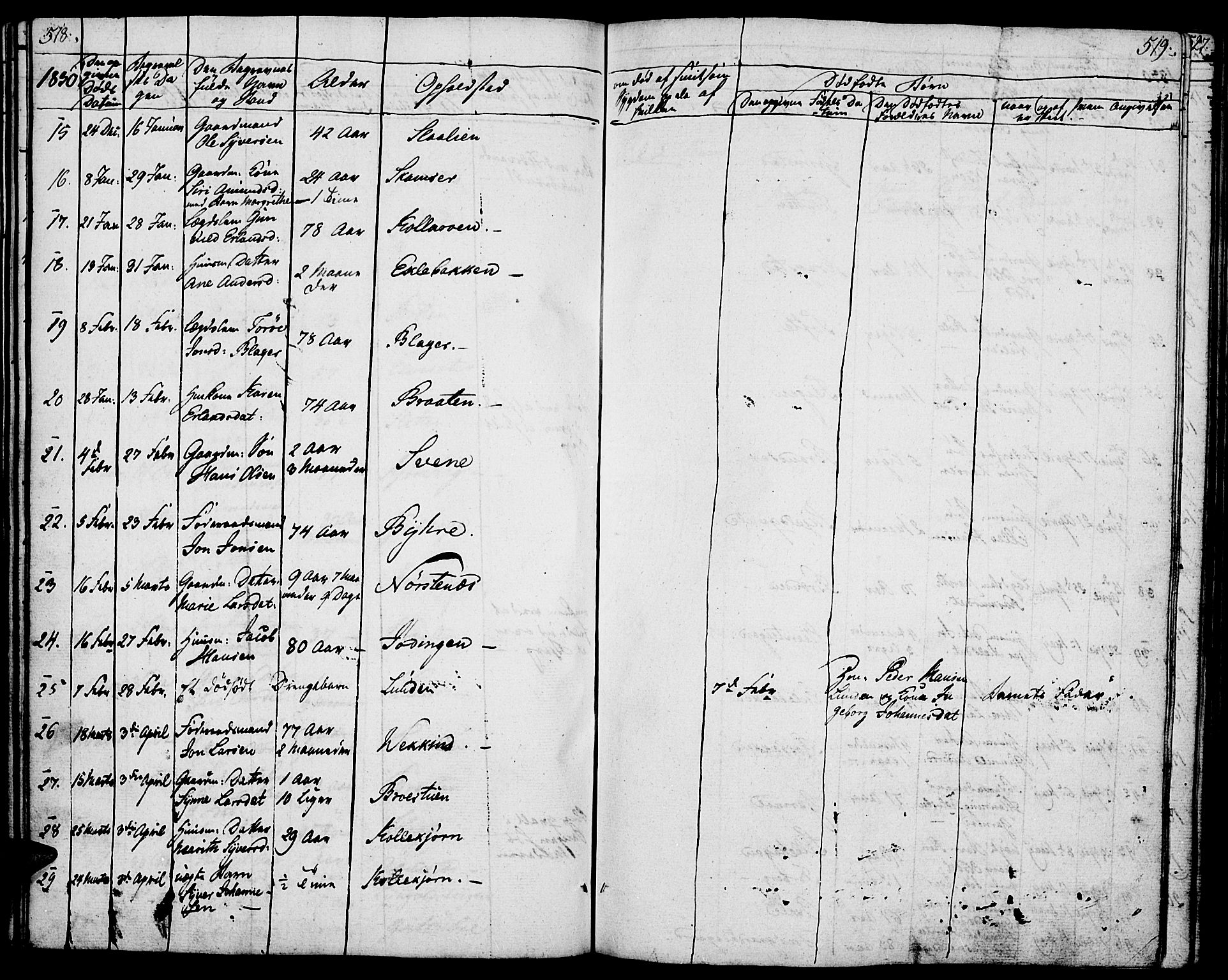 Lom prestekontor, AV/SAH-PREST-070/K/L0005: Parish register (official) no. 5, 1825-1837, p. 518-519