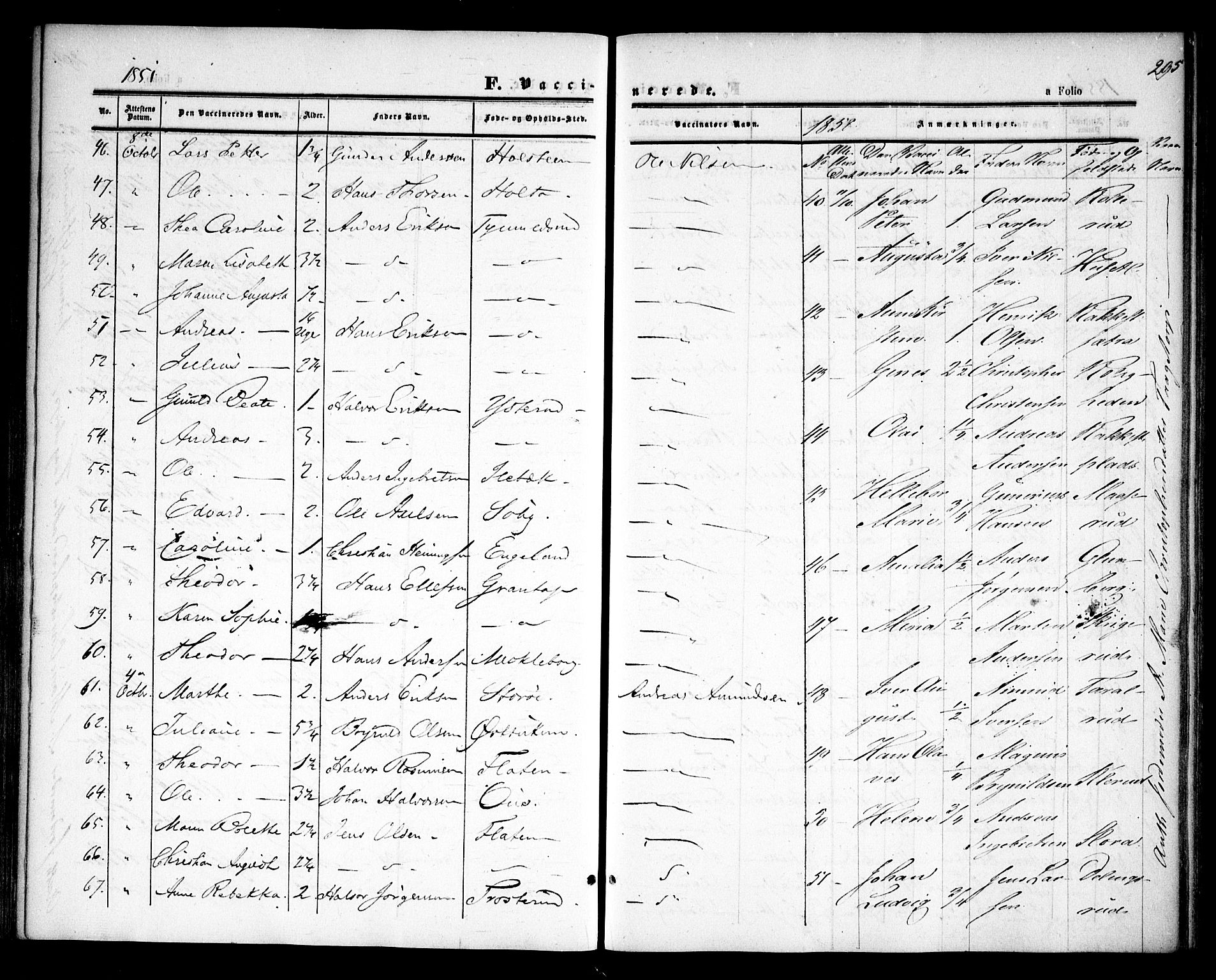 Rødenes prestekontor Kirkebøker, AV/SAO-A-2005/F/Fa/L0006: Parish register (official) no. I 6, 1850-1859, p. 295