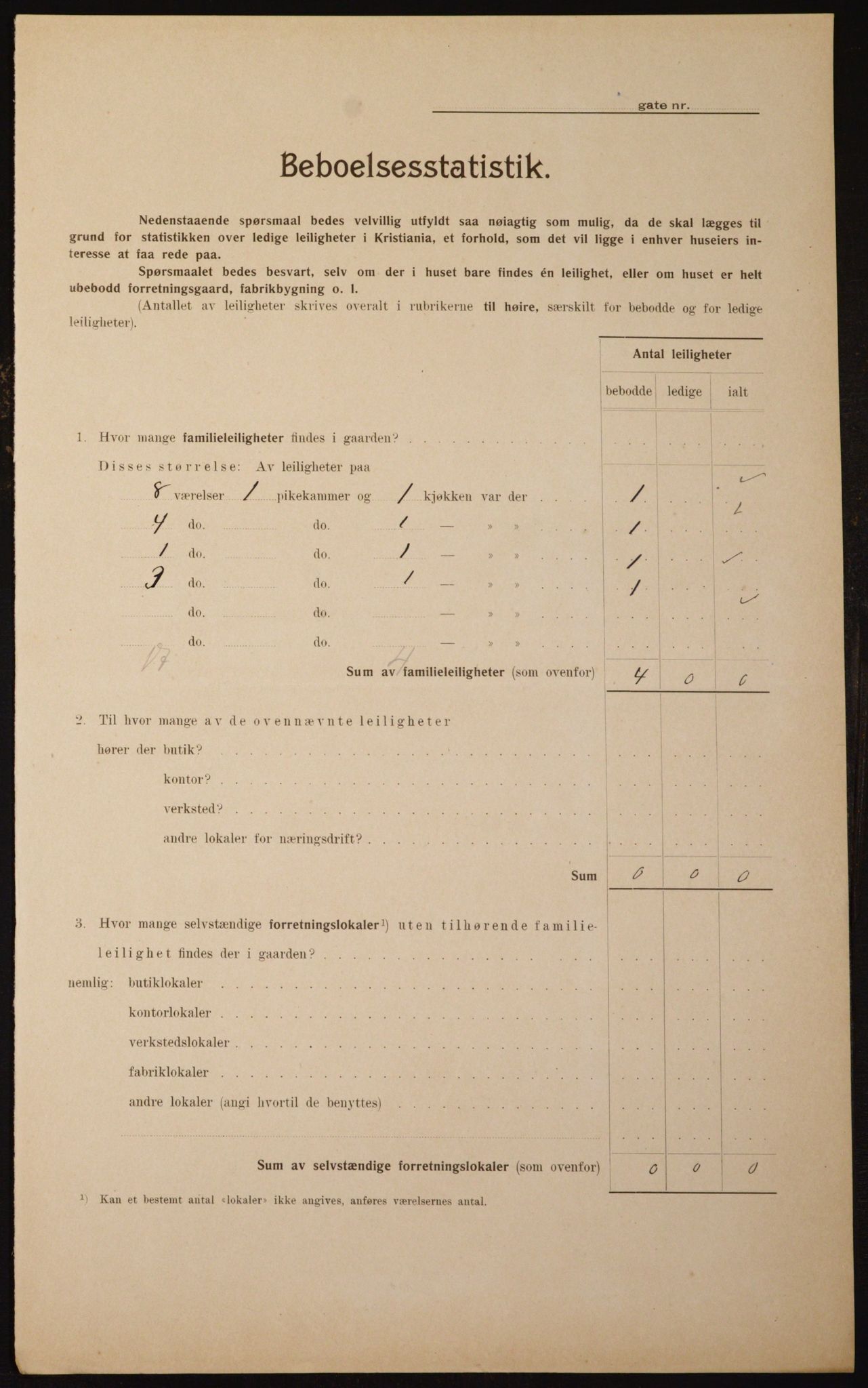 OBA, Municipal Census 1910 for Kristiania, 1910, p. 47493