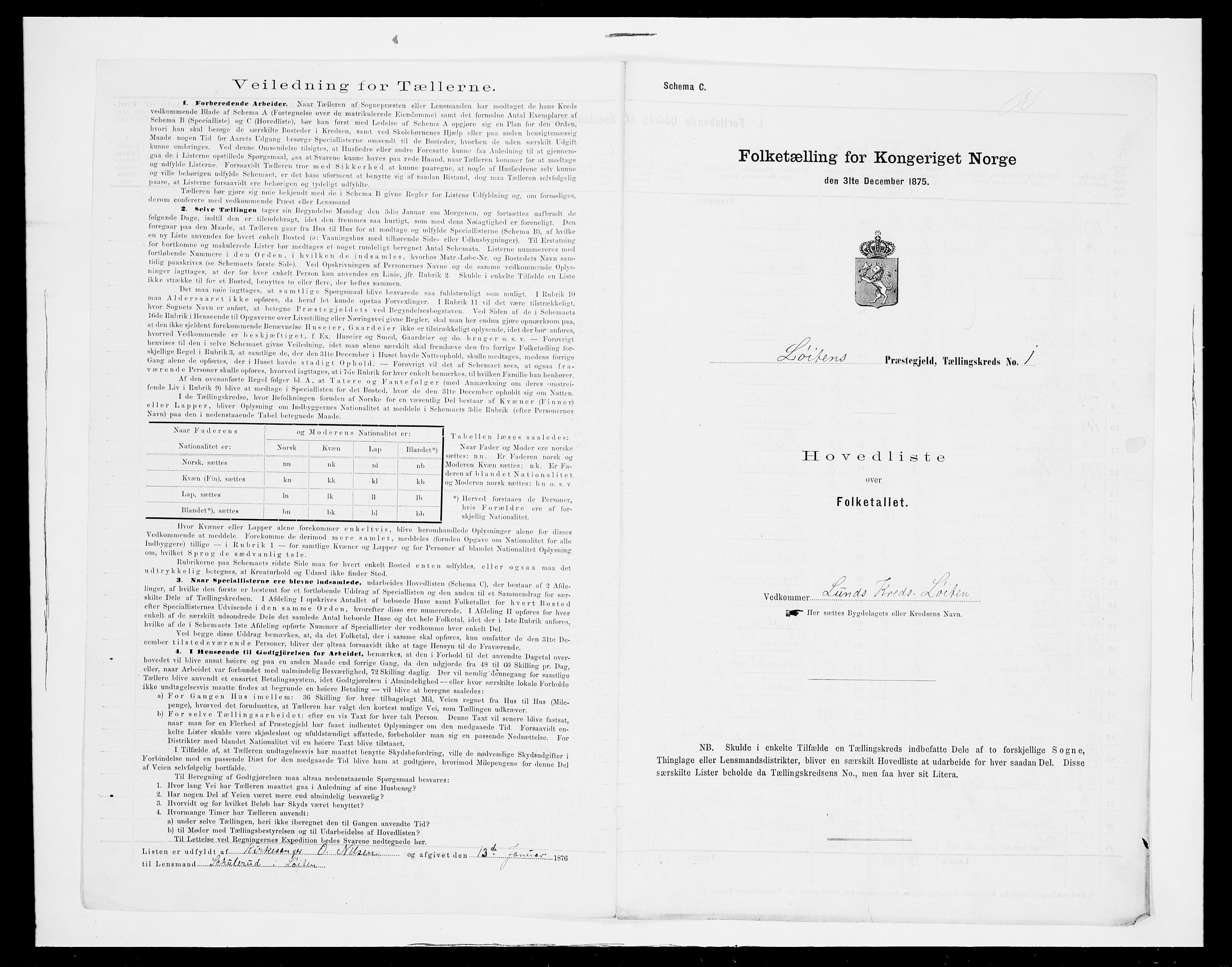 SAH, 1875 census for 0415P Løten, 1875, p. 20