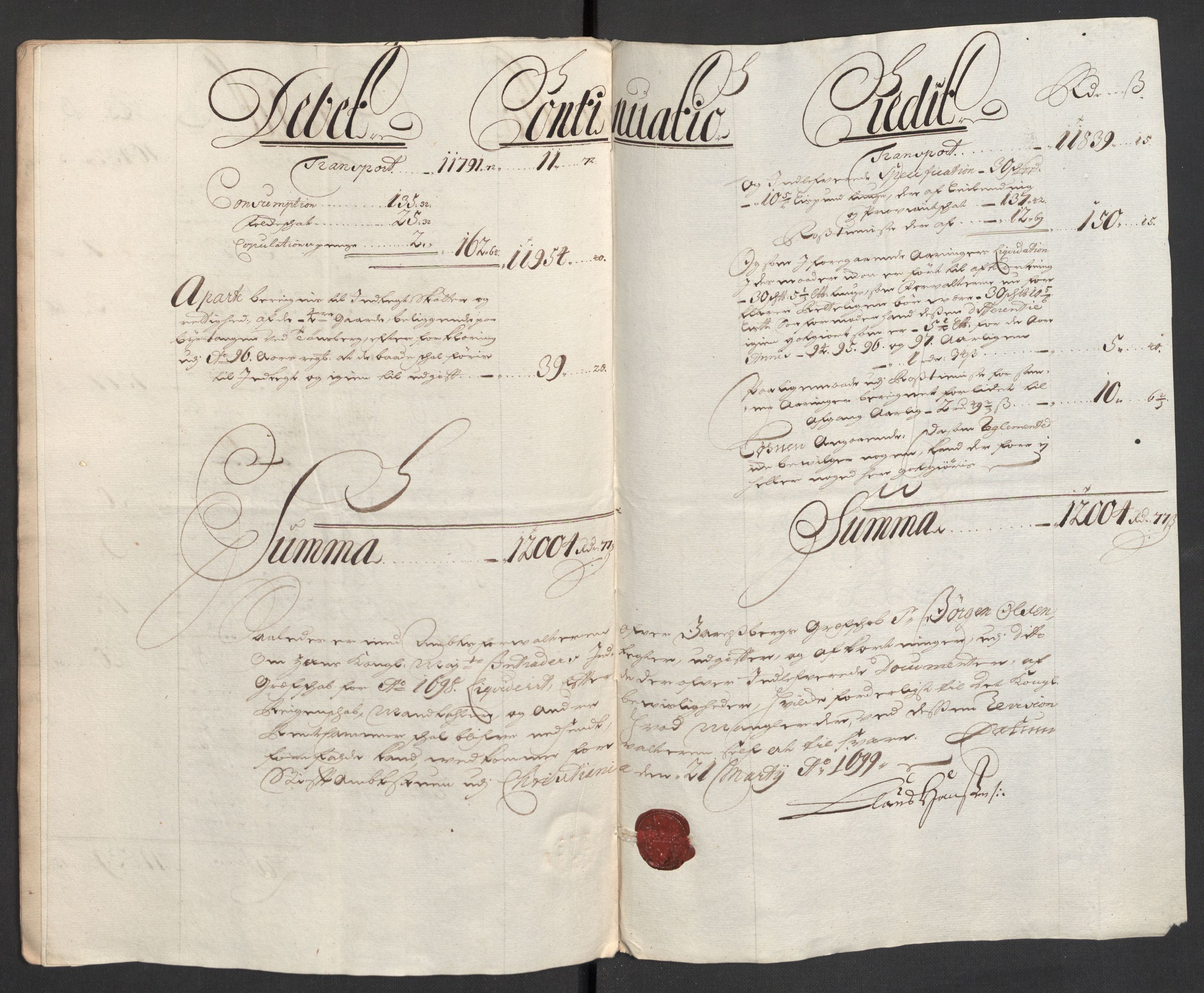 Rentekammeret inntil 1814, Reviderte regnskaper, Fogderegnskap, AV/RA-EA-4092/R32/L1868: Fogderegnskap Jarlsberg grevskap, 1697-1699, p. 142