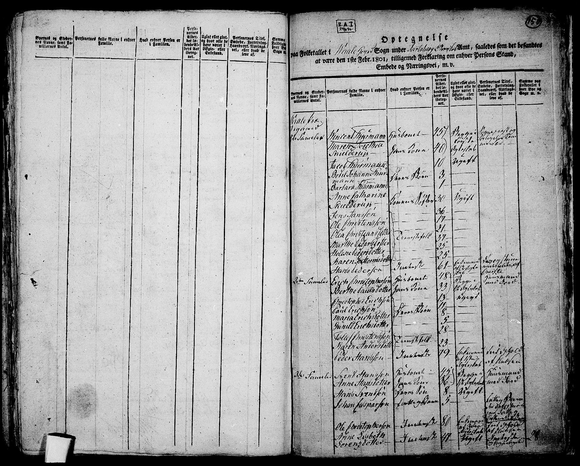 RA, 1801 census for 0716P Våle, 1801, p. 149b-150a